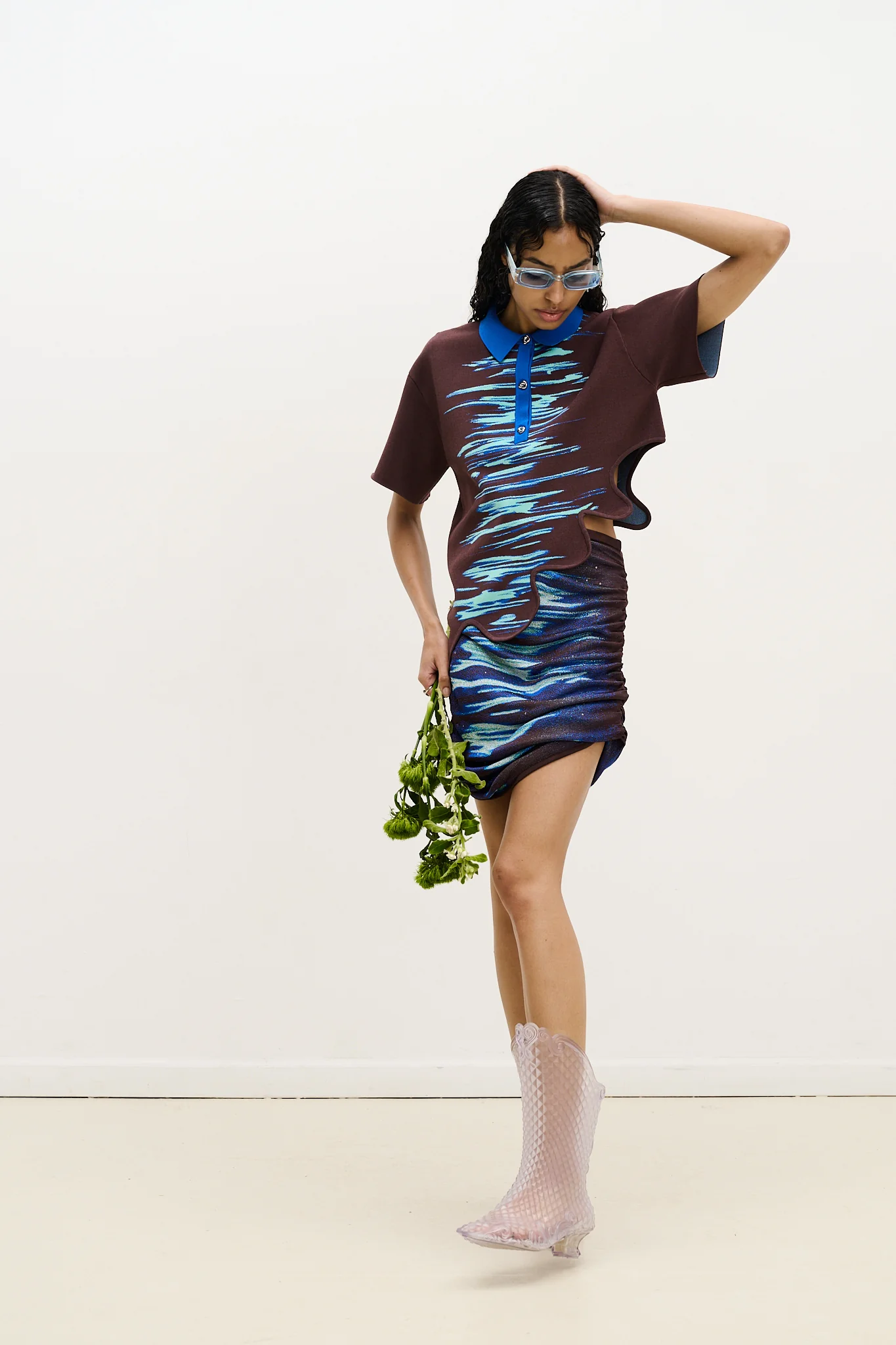 AAYALA LAKE PRINT MINI SKIRT - Image 4