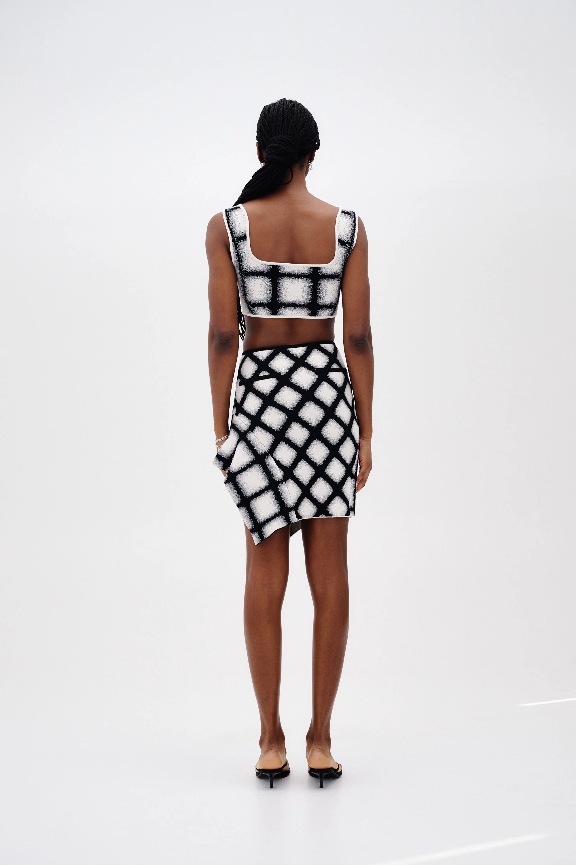 ALICE UV REACTIVE PLAID BRA TOP - Image 4