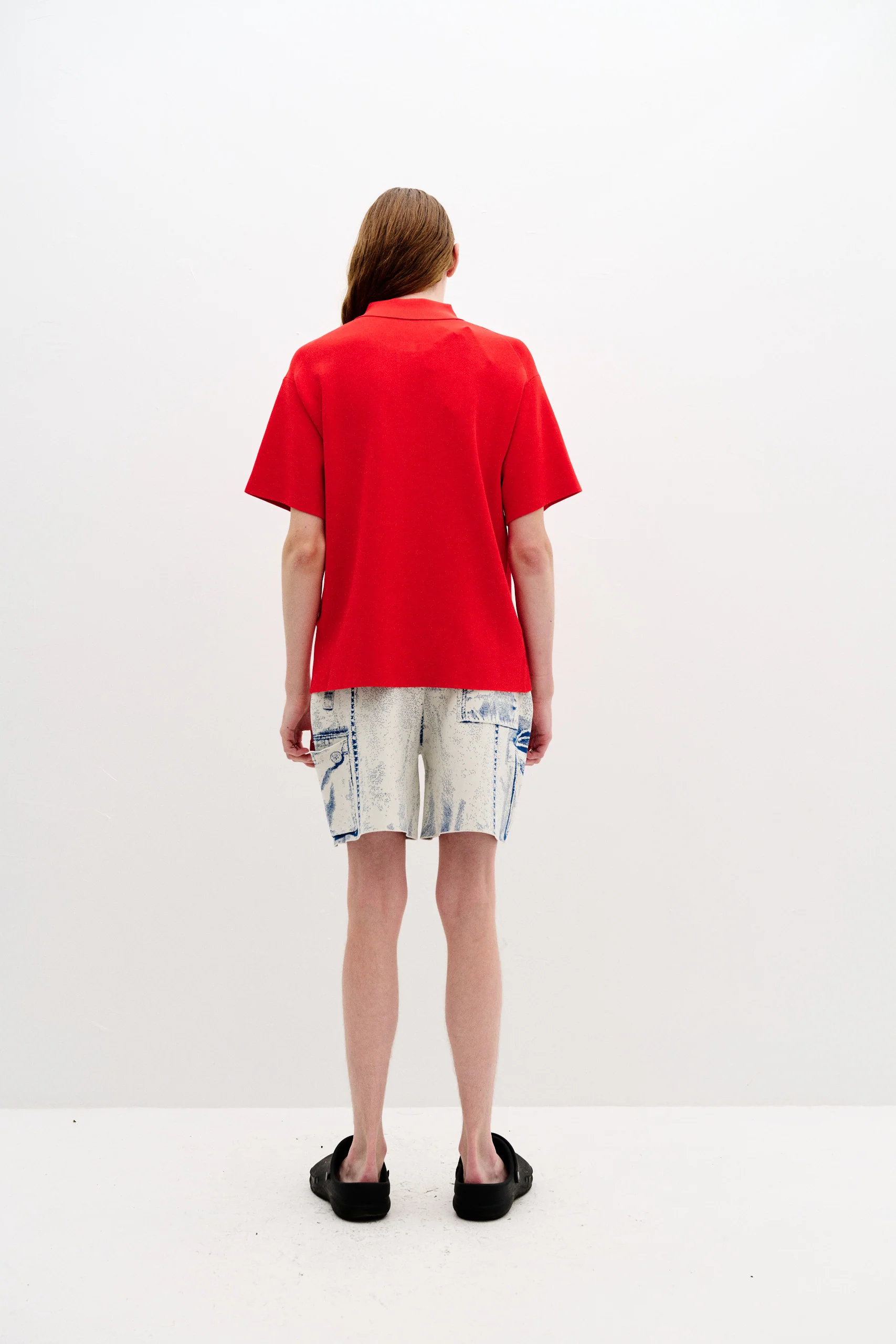AMBER FLOWER PRINT OVERSIZED POLO SHIRT - Image 4