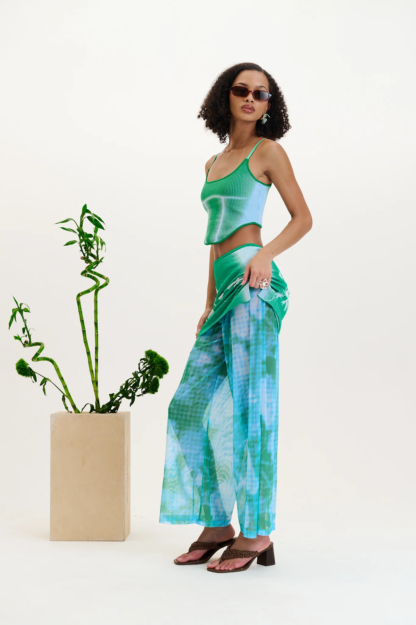 ANISE FLOWER PRINT PANTS - Image 5