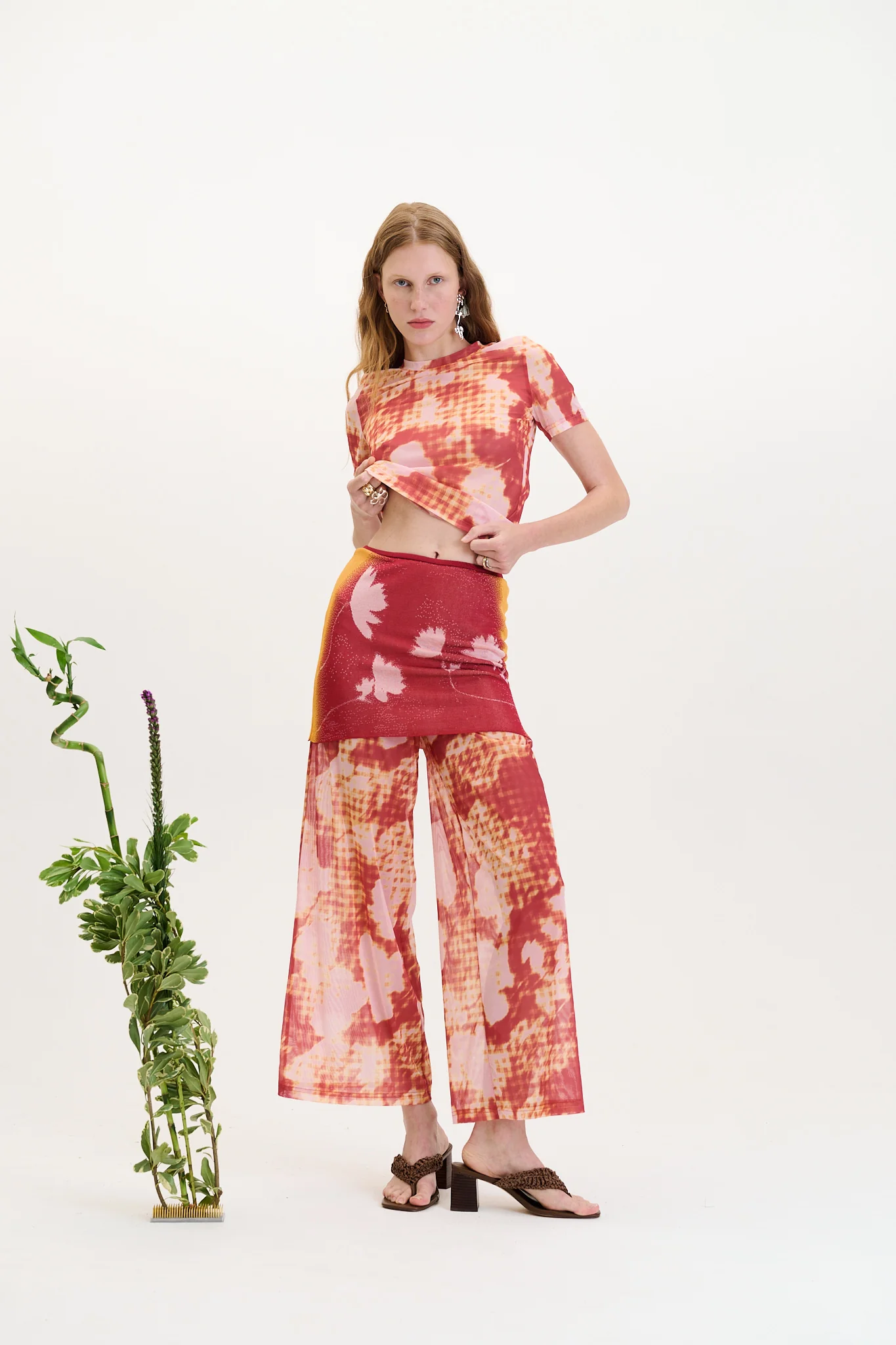 ANISE FLOWER PRINT PANTS - Image 3
