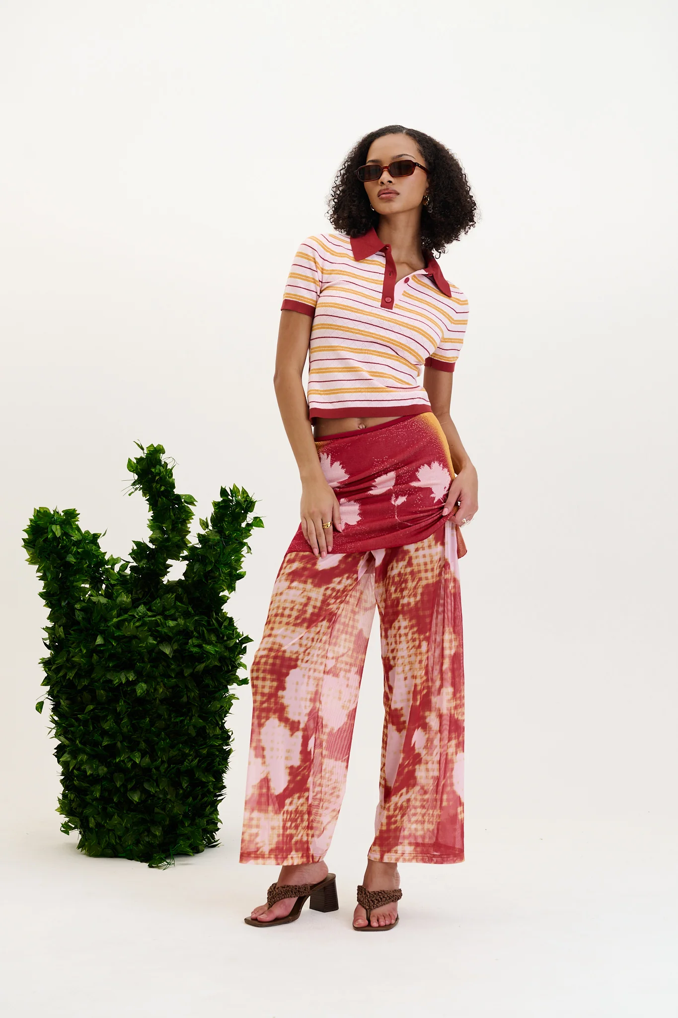 ANISE FLOWER PRINT PANTS - Image 6