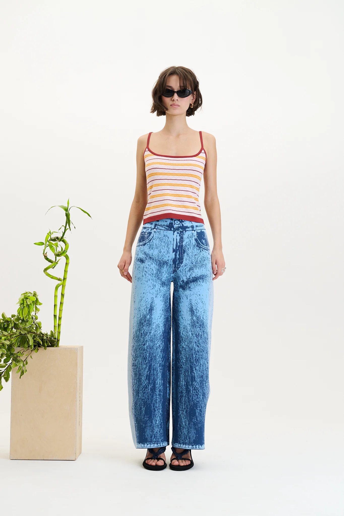 ARDEN POINTELLE TANK TOP - Image 2
