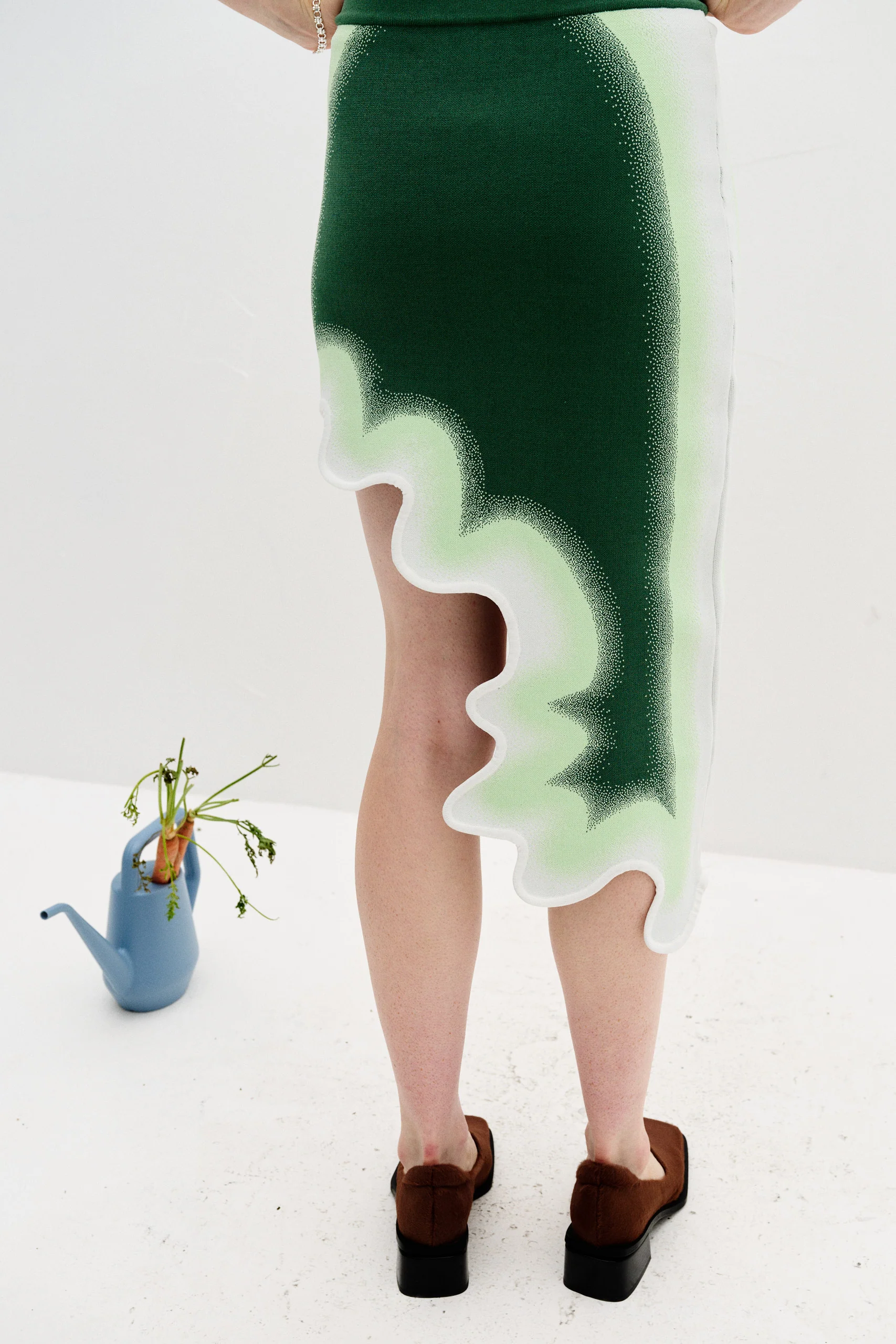 ARONIA WAVY MIDI SKIRT - Image 5