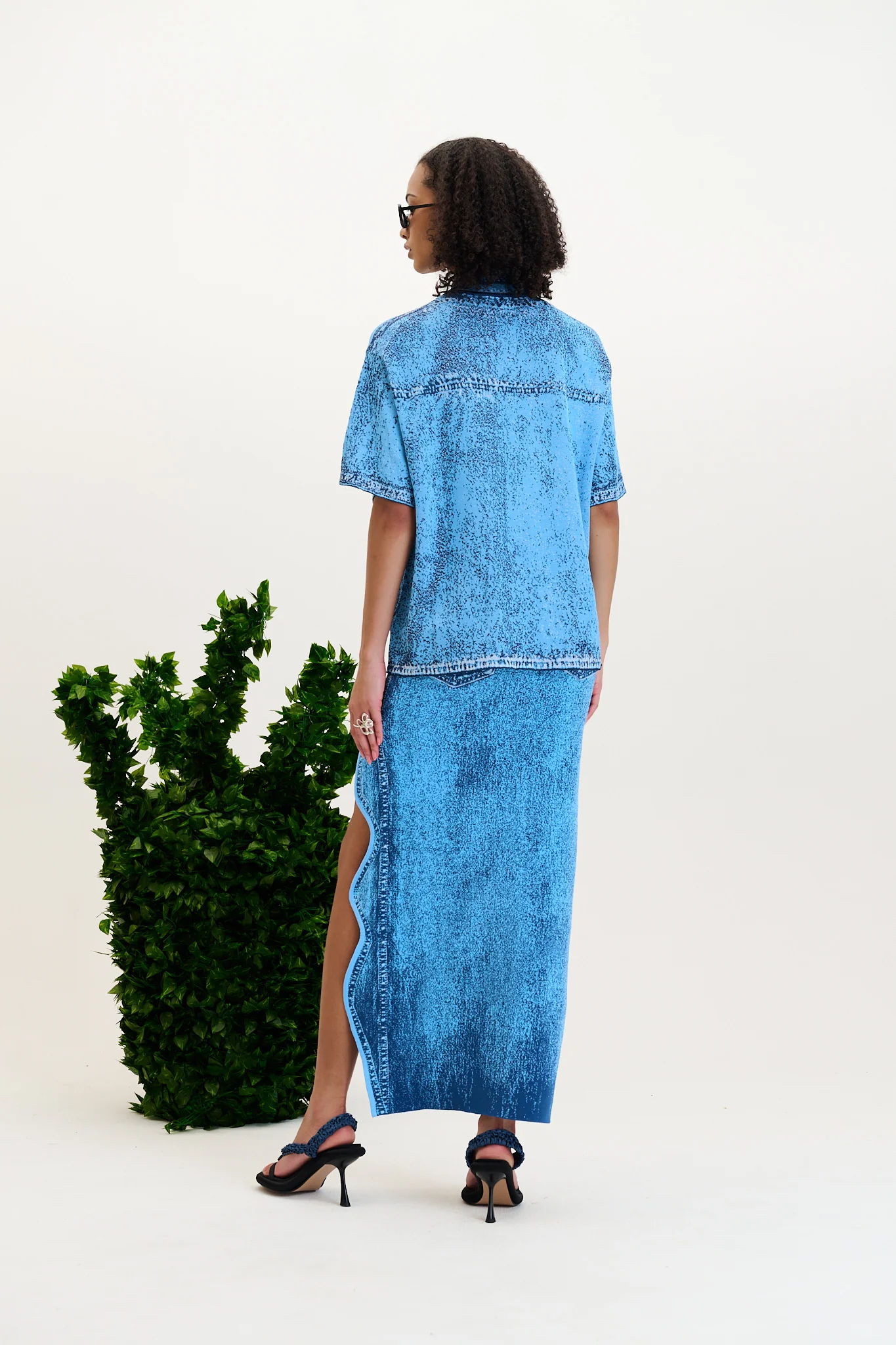 ASHER DENIM PRINT POLO - Image 4