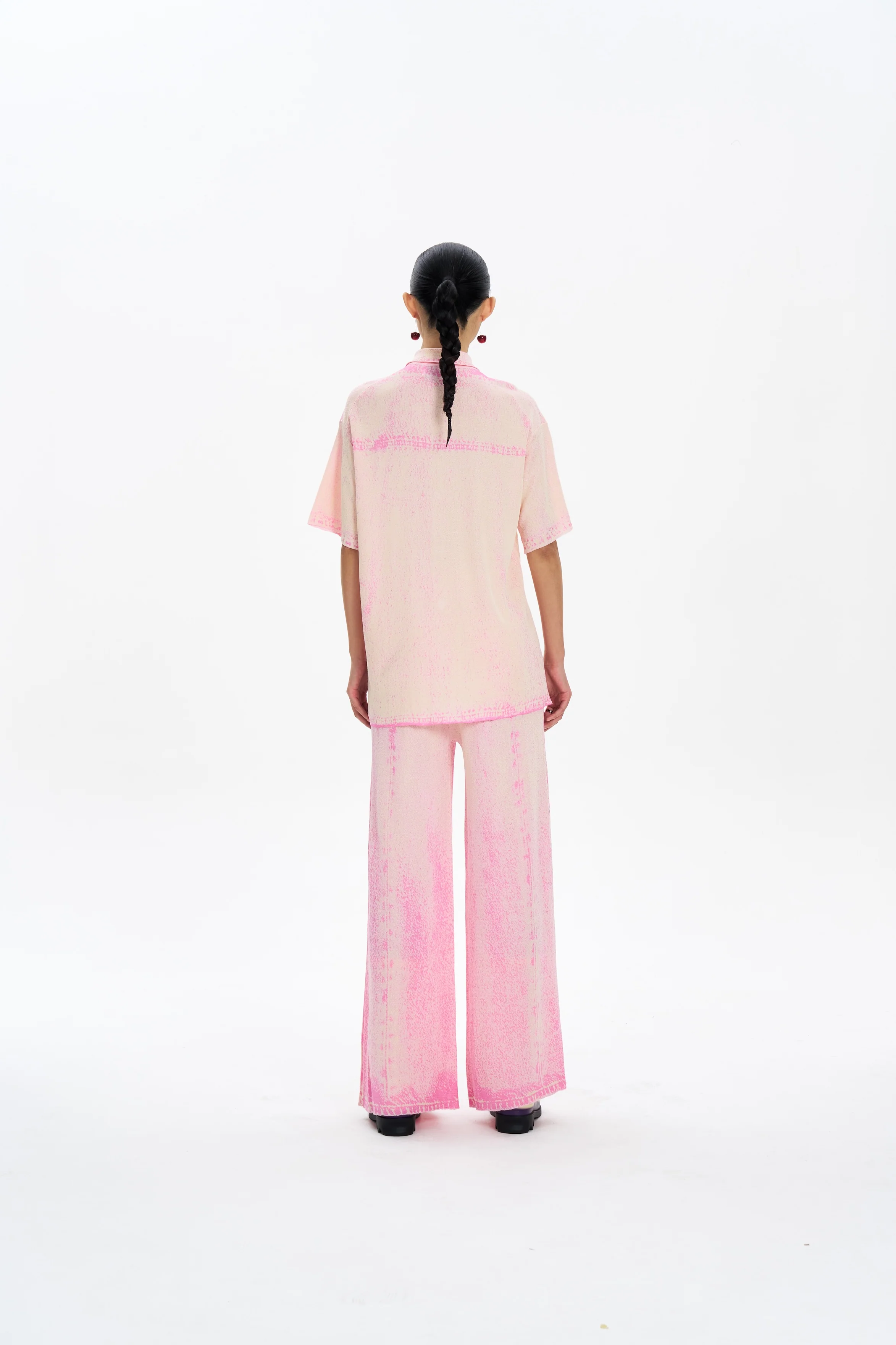 ASHER OVERSIZED DENIM PRINT POLO - Image 4