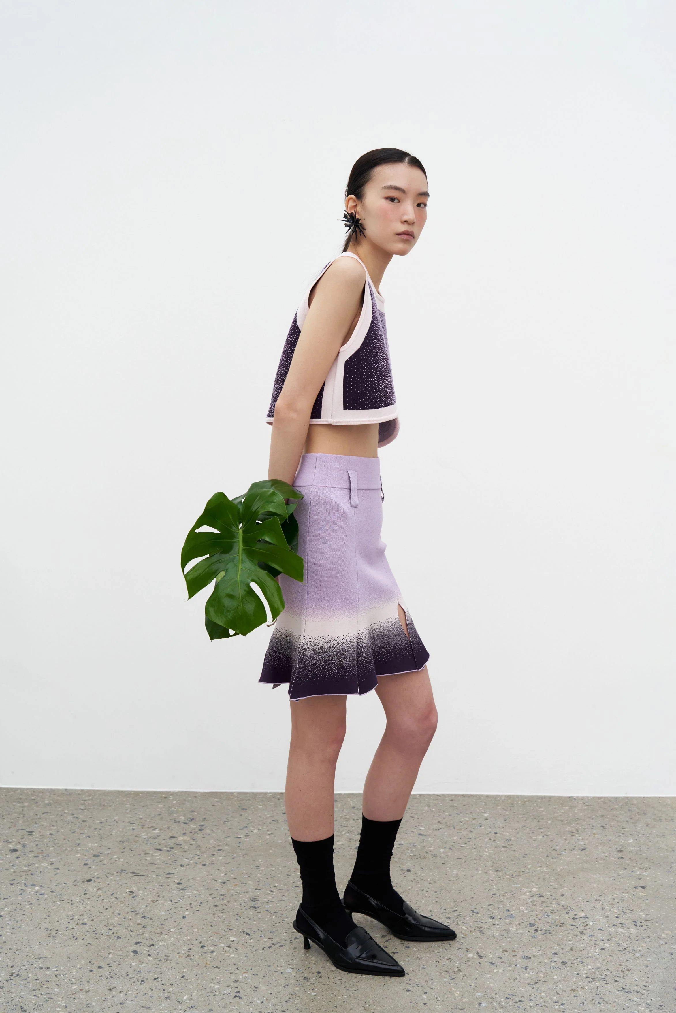 ASTER GRADIENT PRINT CARWASH SKIRT - Image 2