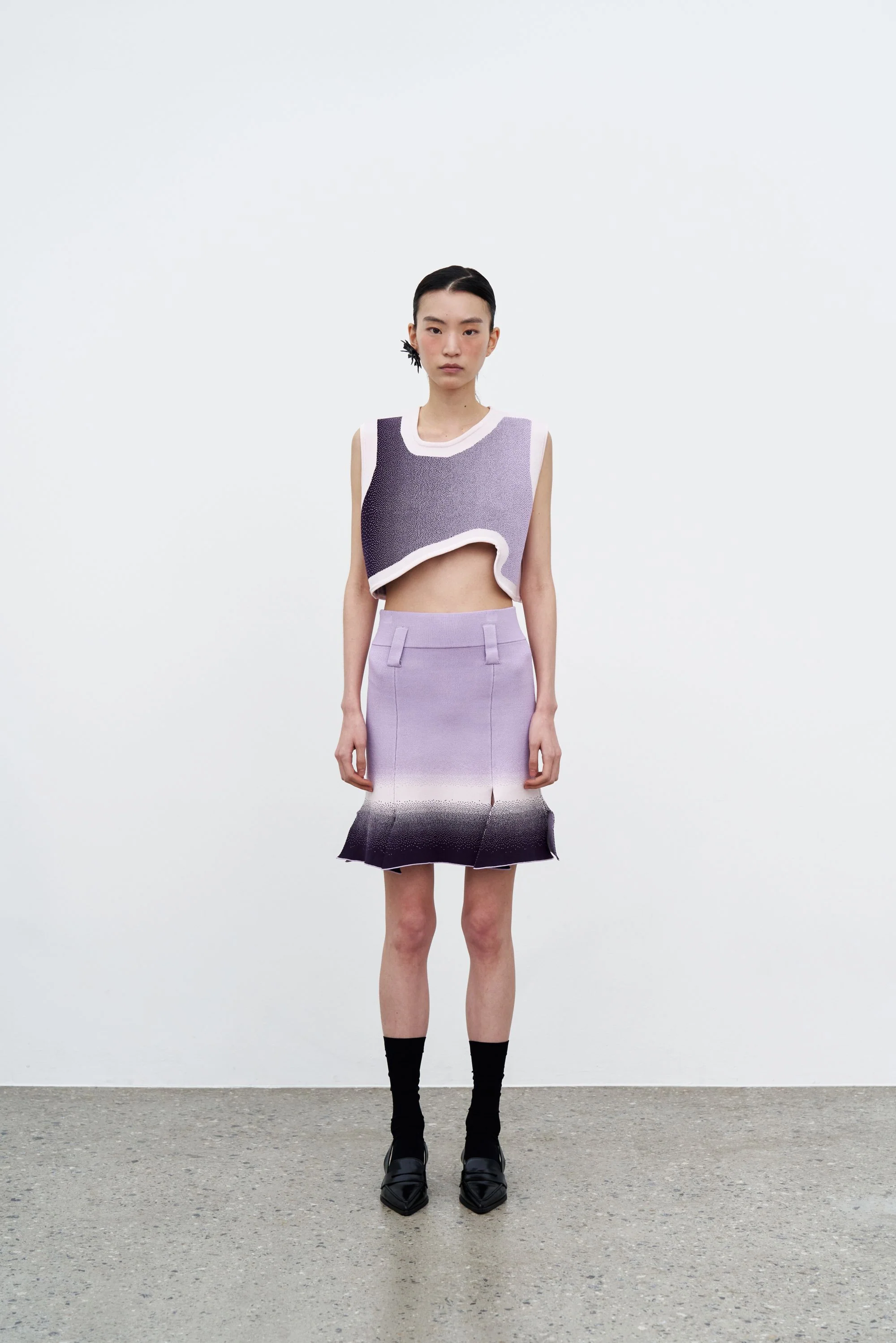ASTER GRADIENT PRINT CARWASH SKIRT - Image 3