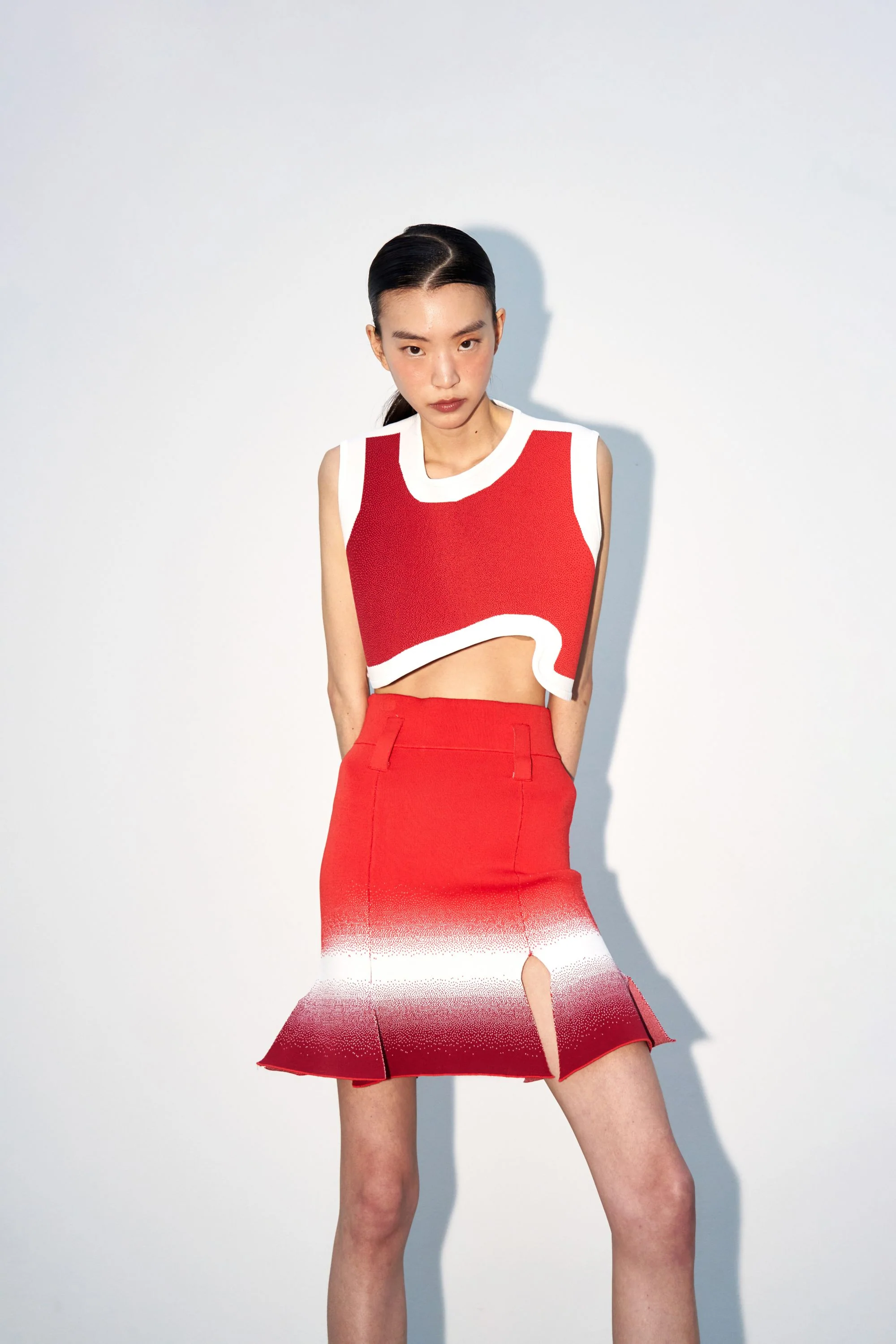 ASTER GRADIENT PRINT CARWASH SKIRT - Image 4