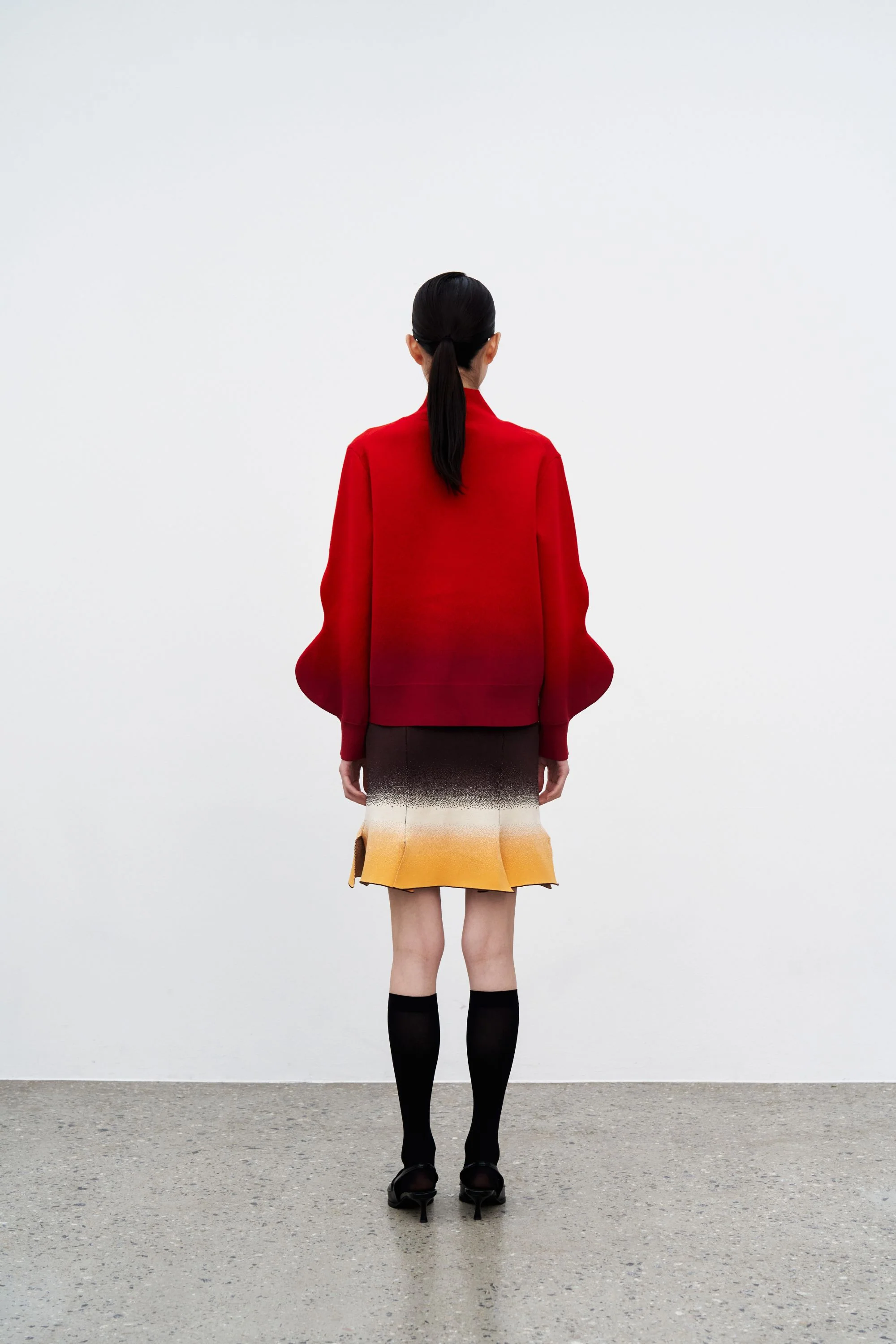 ASTER GRADIENT PRINT CARWASH SKIRT - Image 3