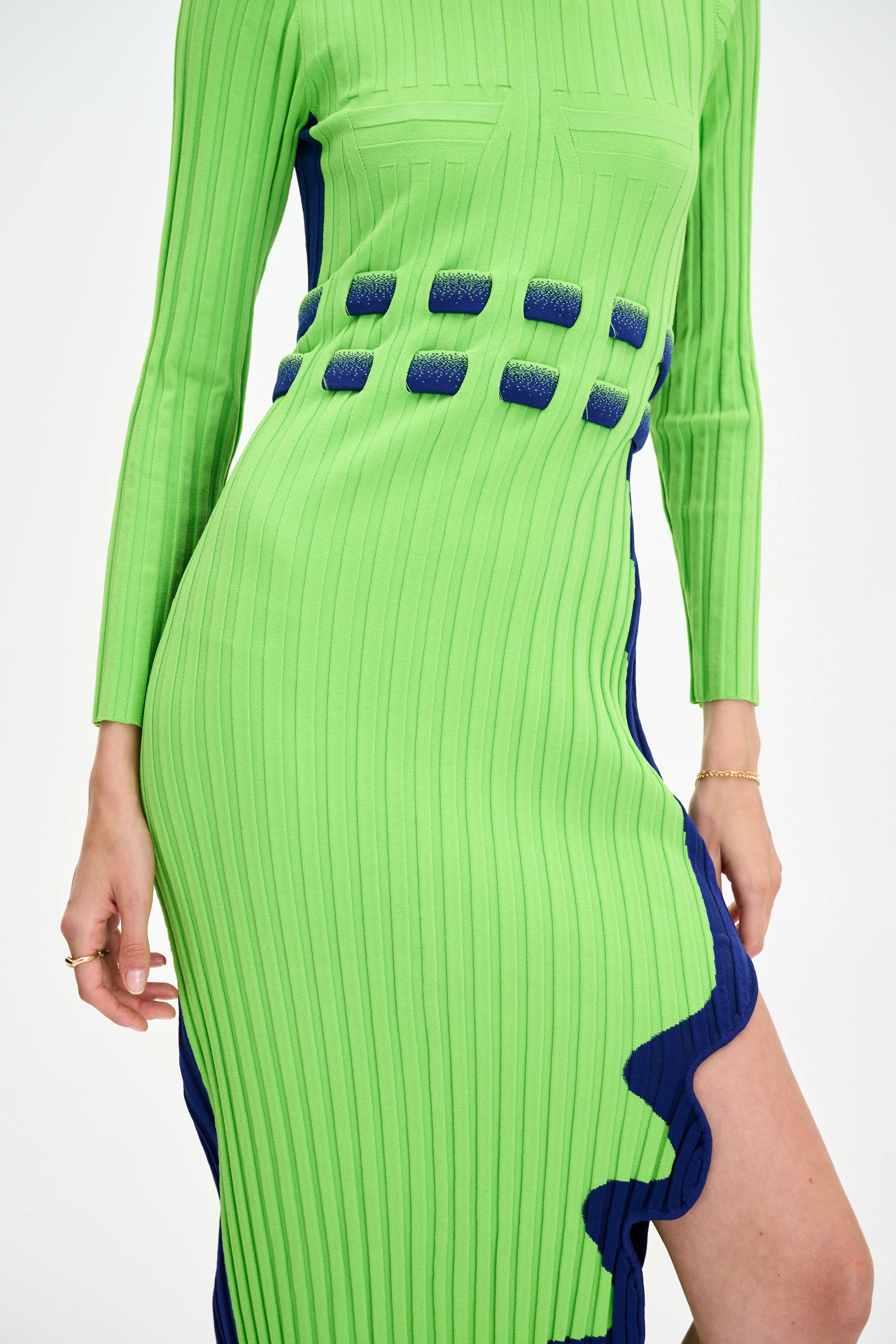 ASTER LONG SLEEVE PLEATED DRESS - Image 2