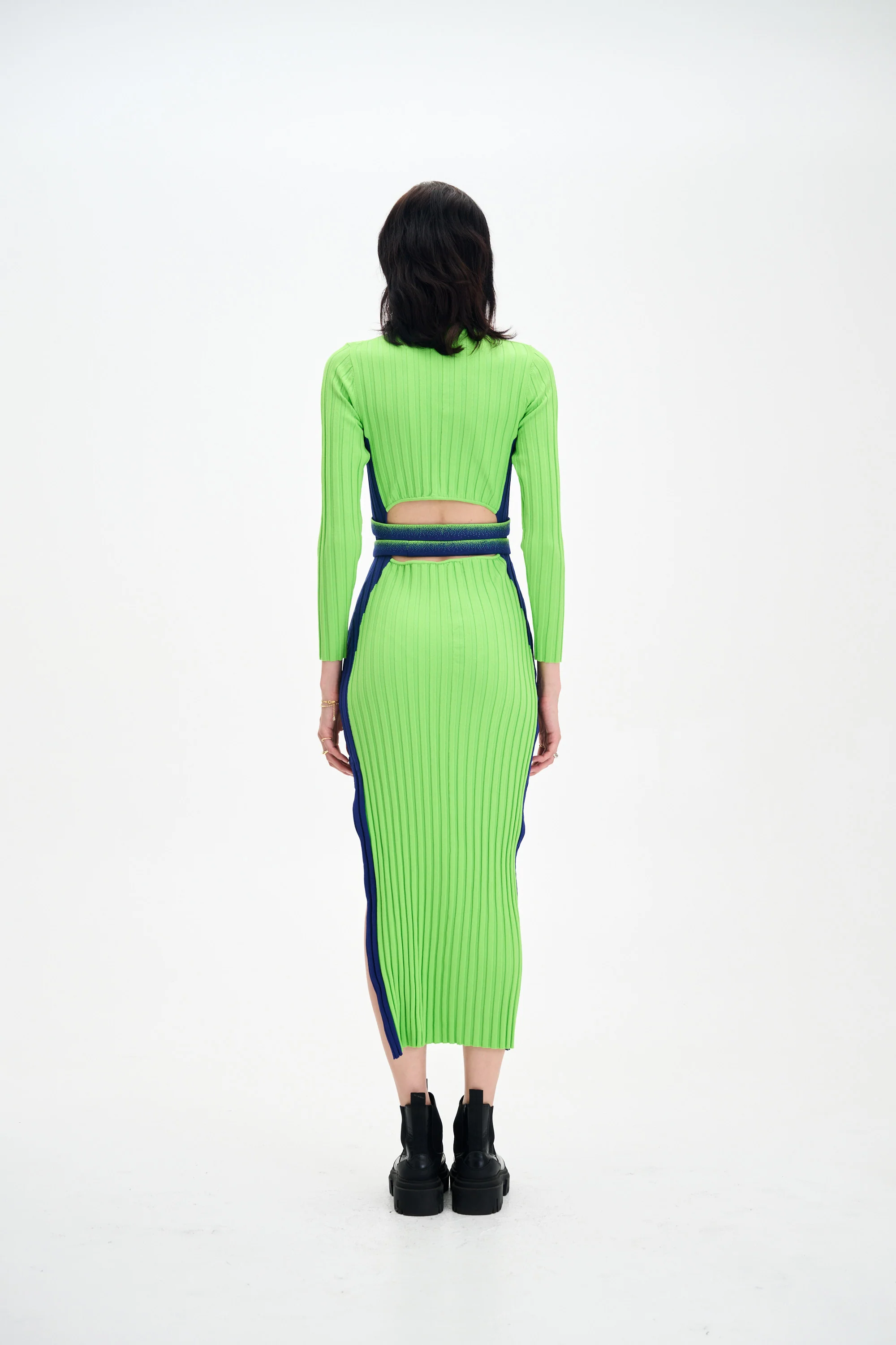 ASTER LONG SLEEVE PLEATED DRESS - Image 5