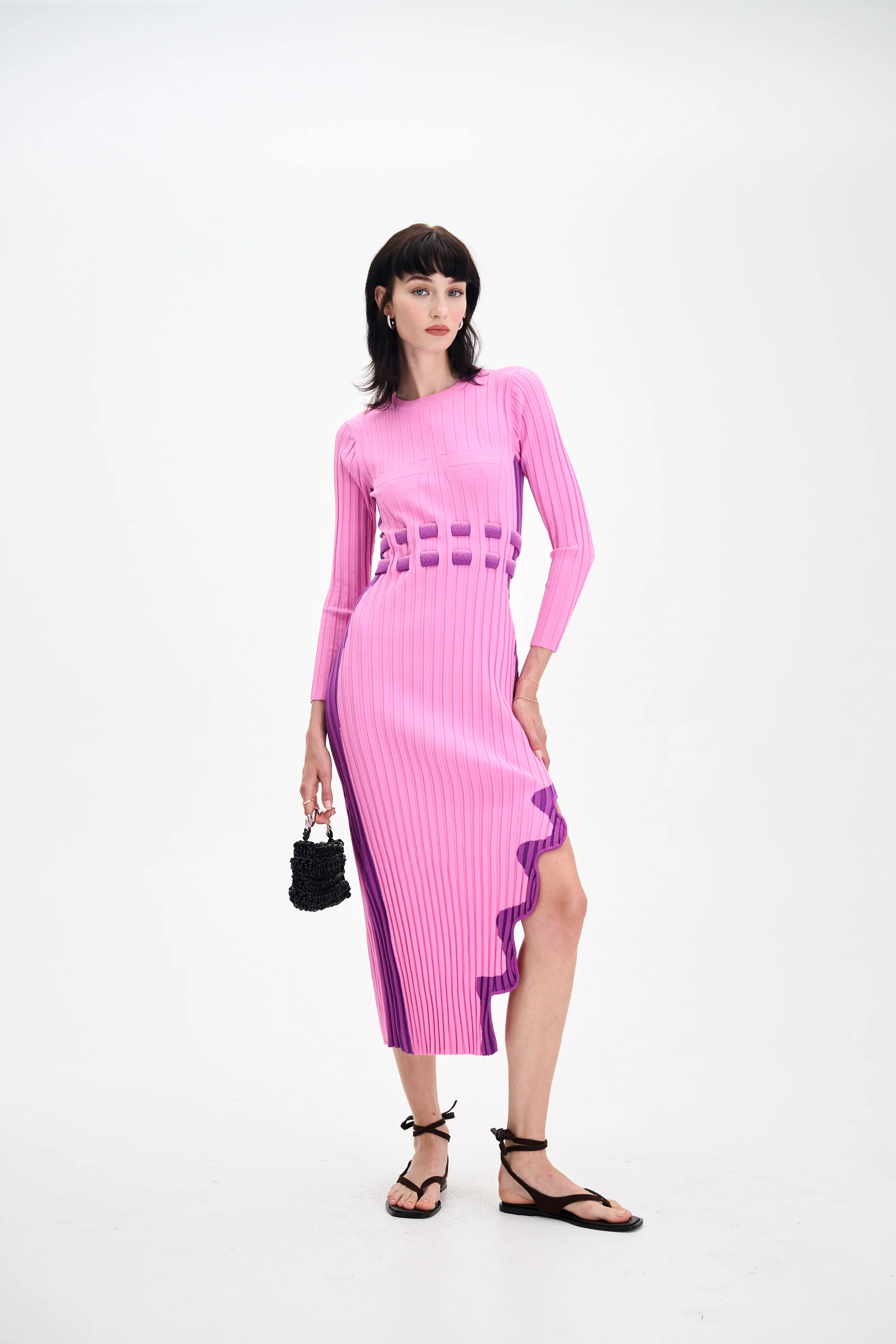 ASTER LONG SLEEVE PLEATED DRESS - Image 2