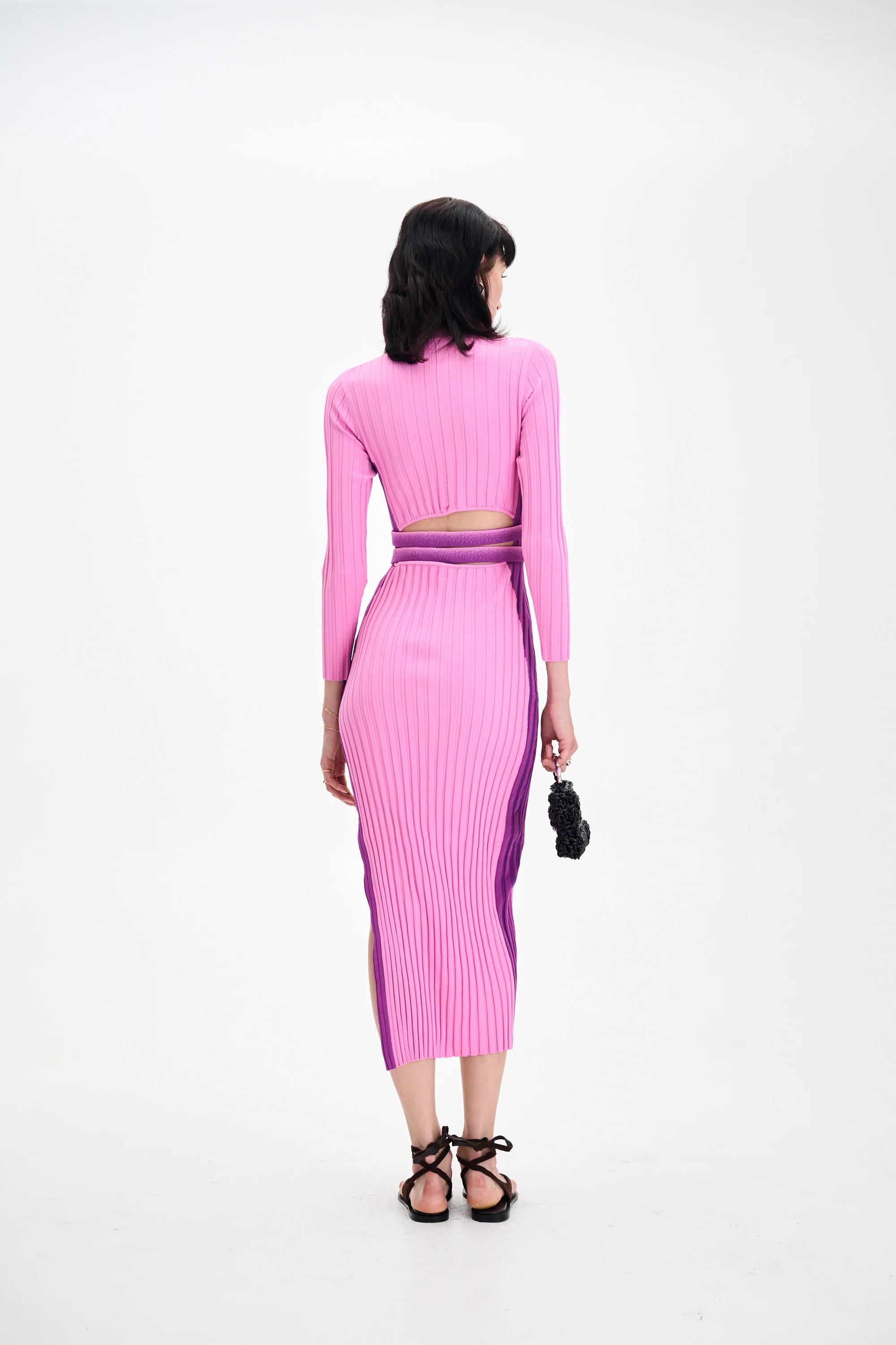 ASTER LONG SLEEVE PLEATED DRESS - Image 4