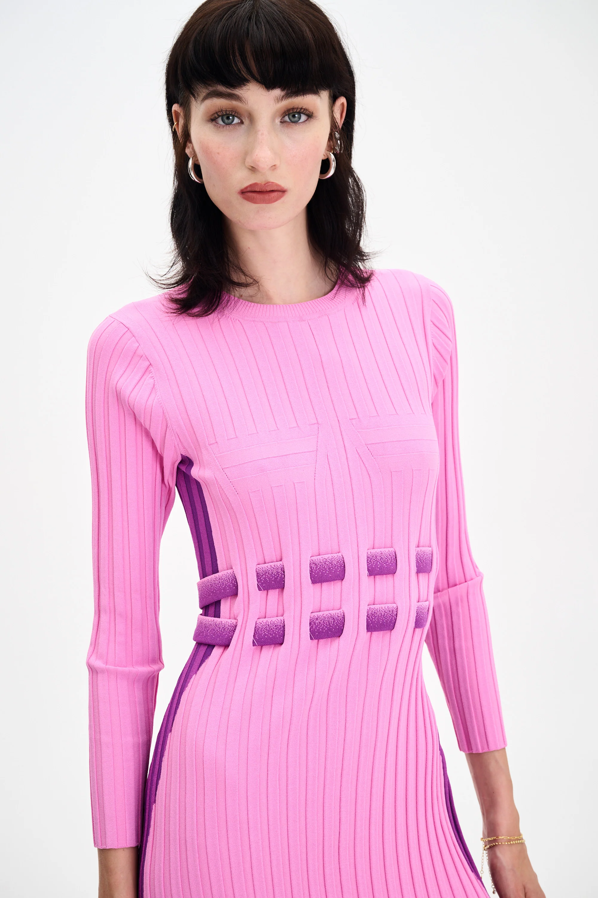 ASTER LONG SLEEVE PLEATED DRESS - Image 5