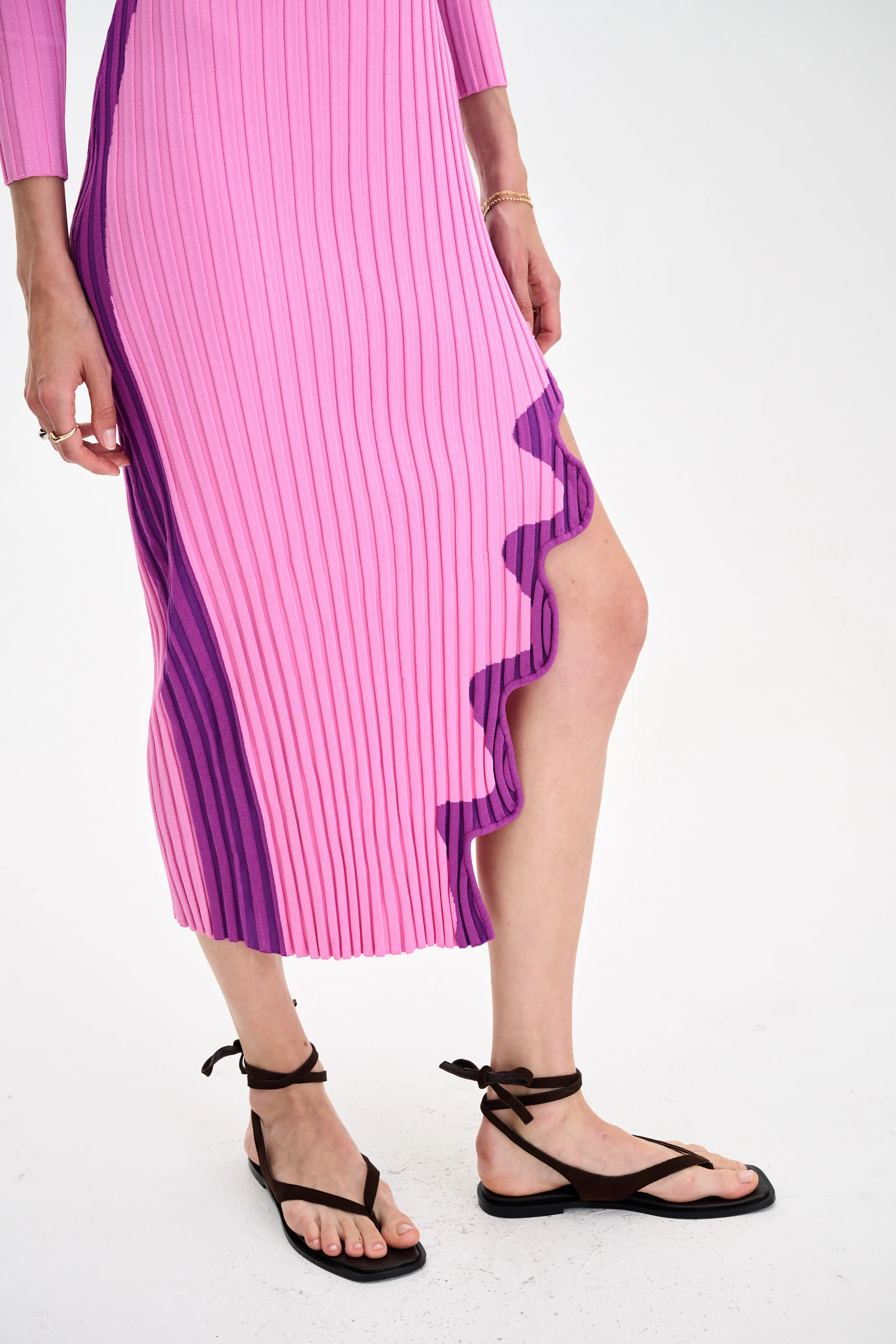 ASTER LONG SLEEVE PLEATED DRESS - Image 6