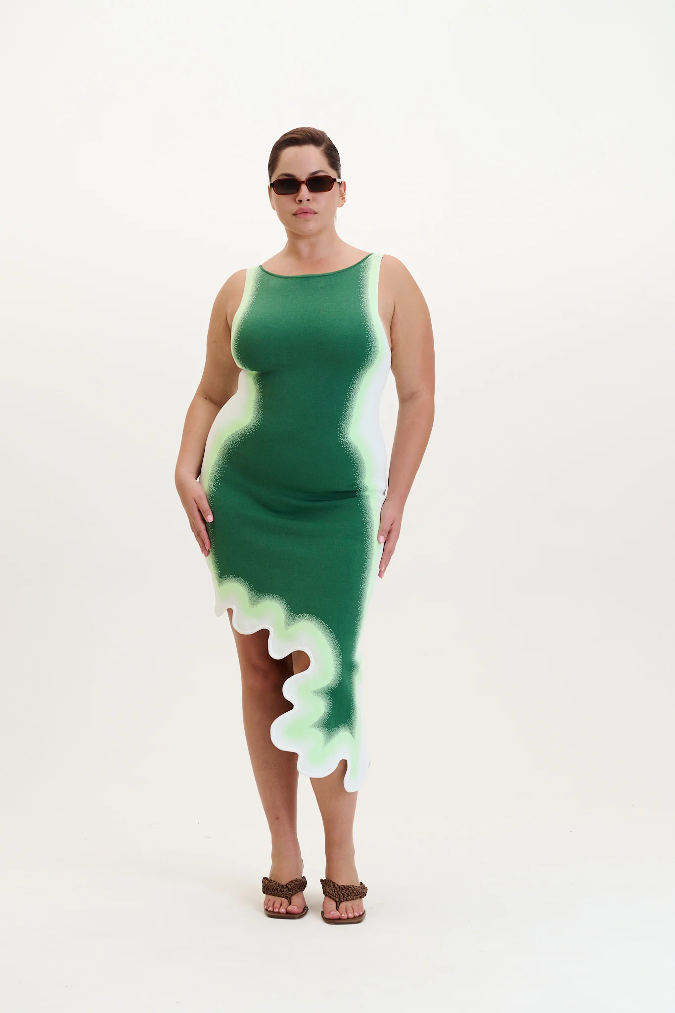 ASTER REVERSIBLE WAVY ASYMMETRIC DRESS - Image 3