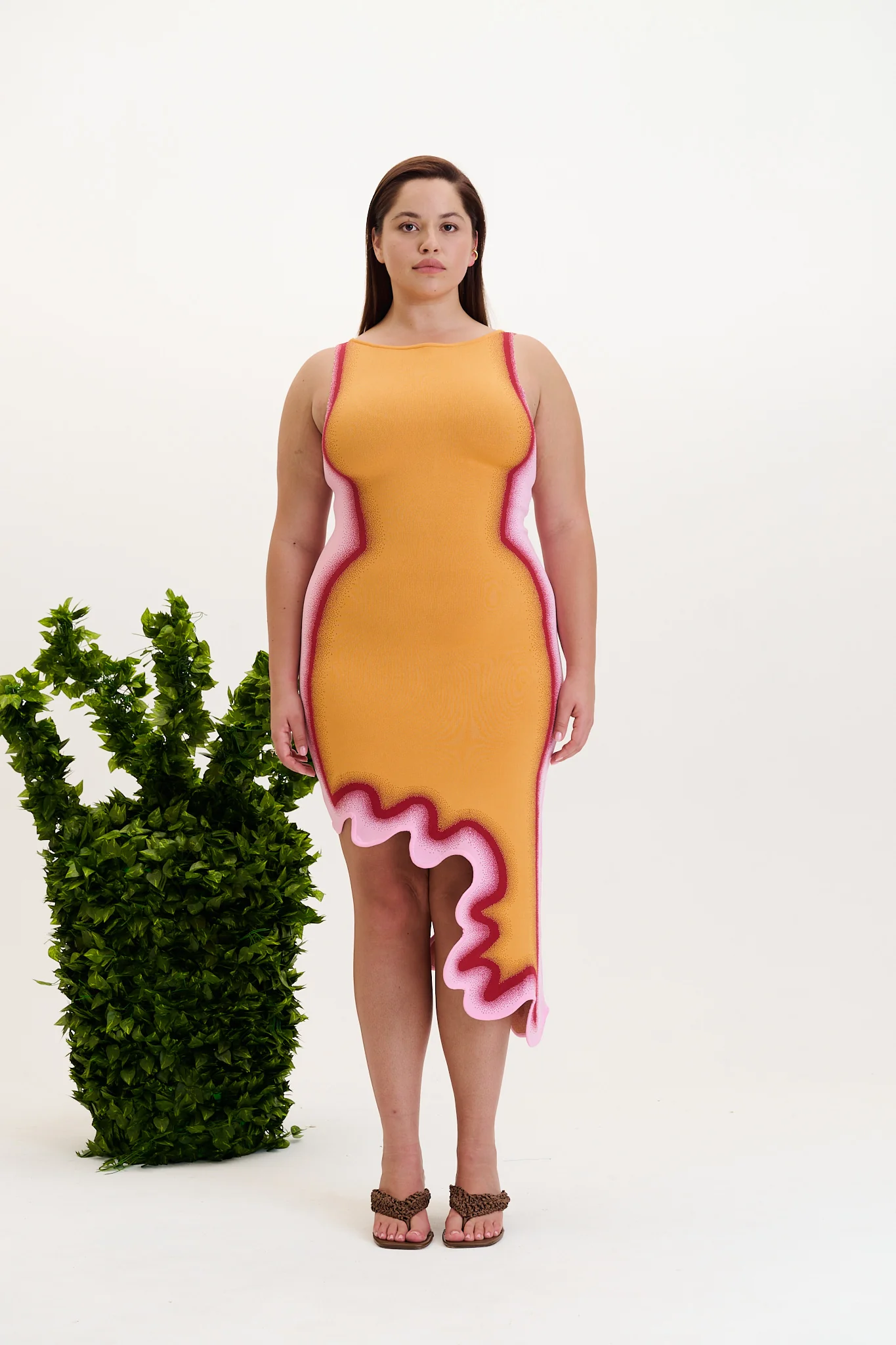ASTER REVERSIBLE WAVY ASYMMETRIC DRESS - Image 2