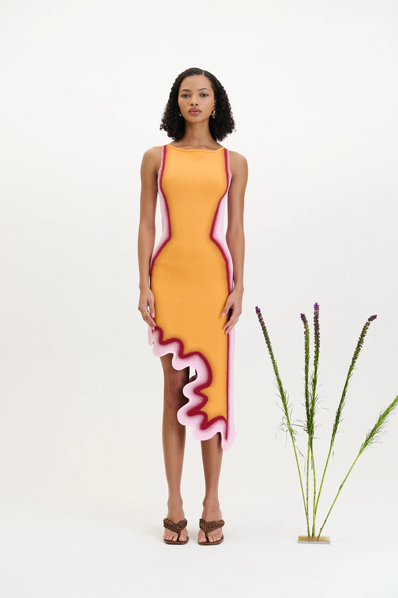 ASTER REVERSIBLE WAVY ASYMMETRIC DRESS - Image 6