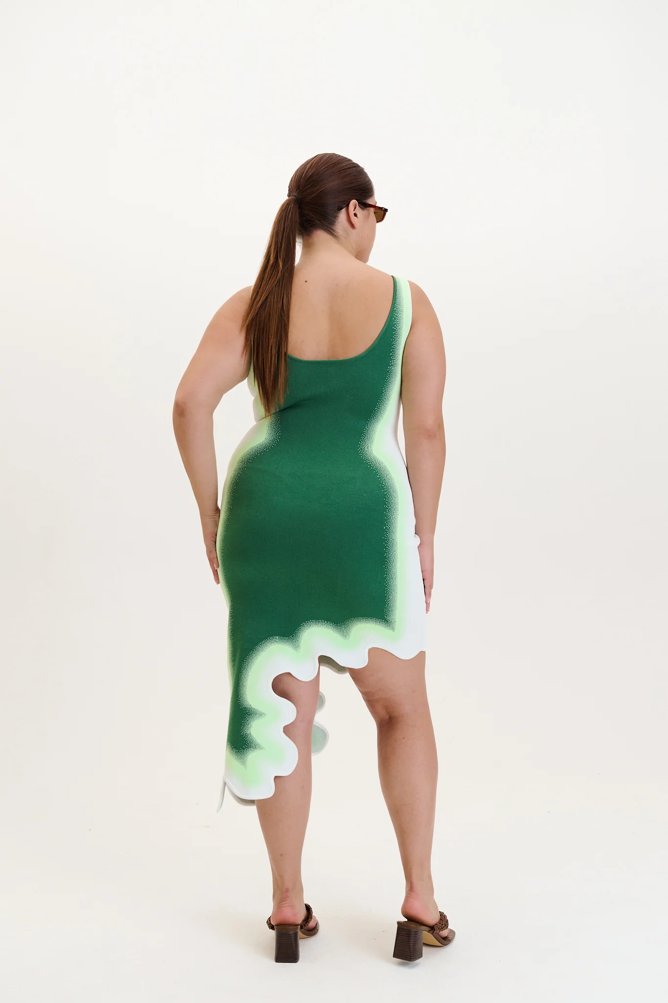 ASTER REVERSIBLE WAVY ASYMMETRIC DRESS - Image 5