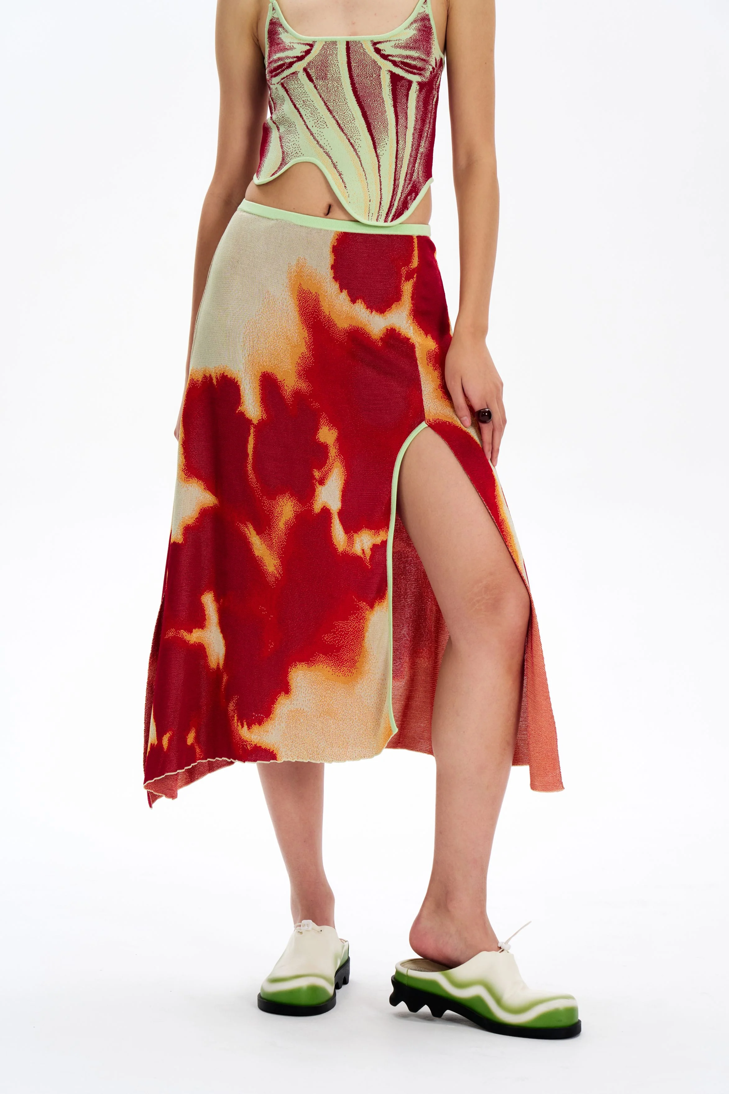 AUDREY TIE-DYE MAXI SKIRT