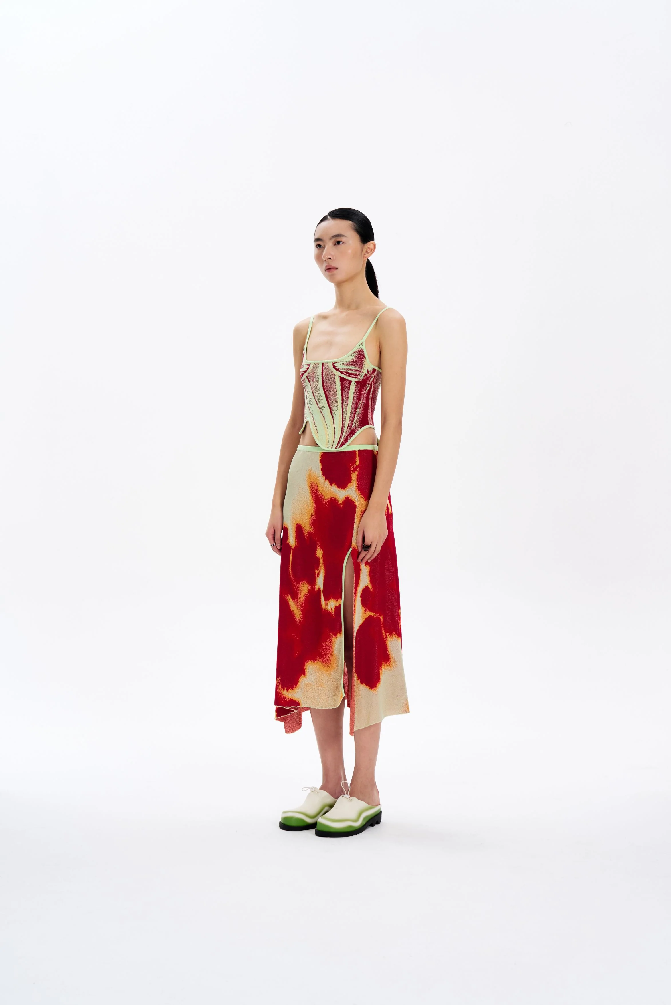 AUDREY TIE-DYE MAXI SKIRT - Image 4