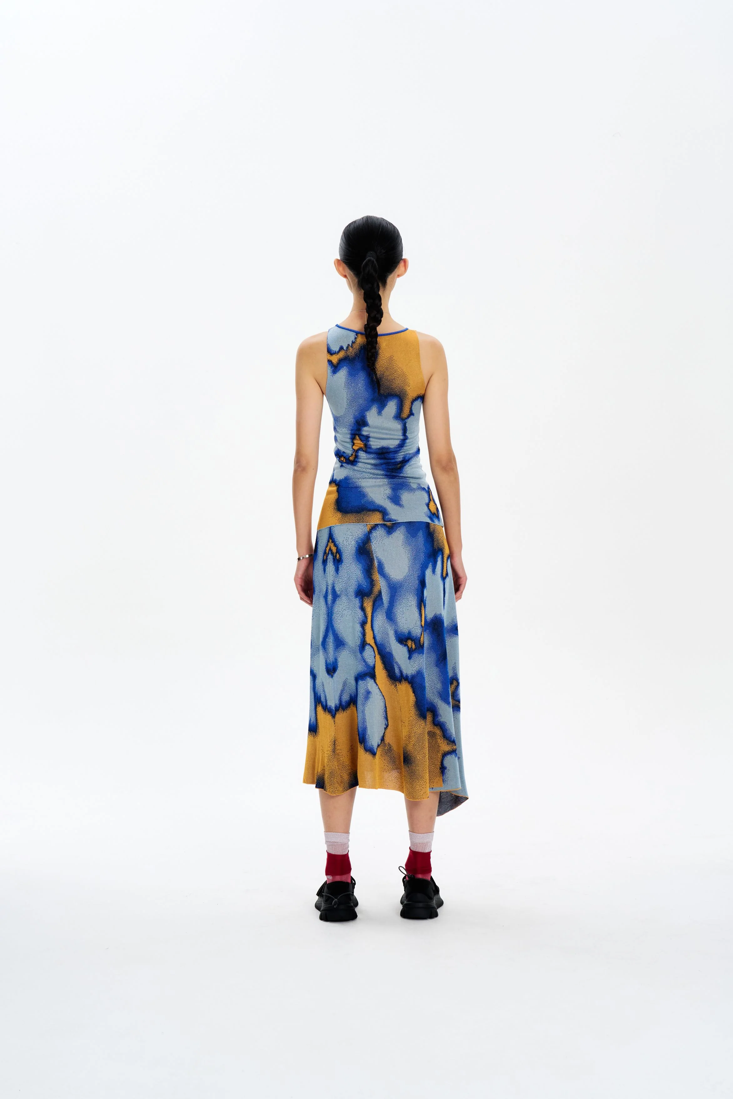 AUDREY TIE-DYE MAXI SKIRT - Image 3
