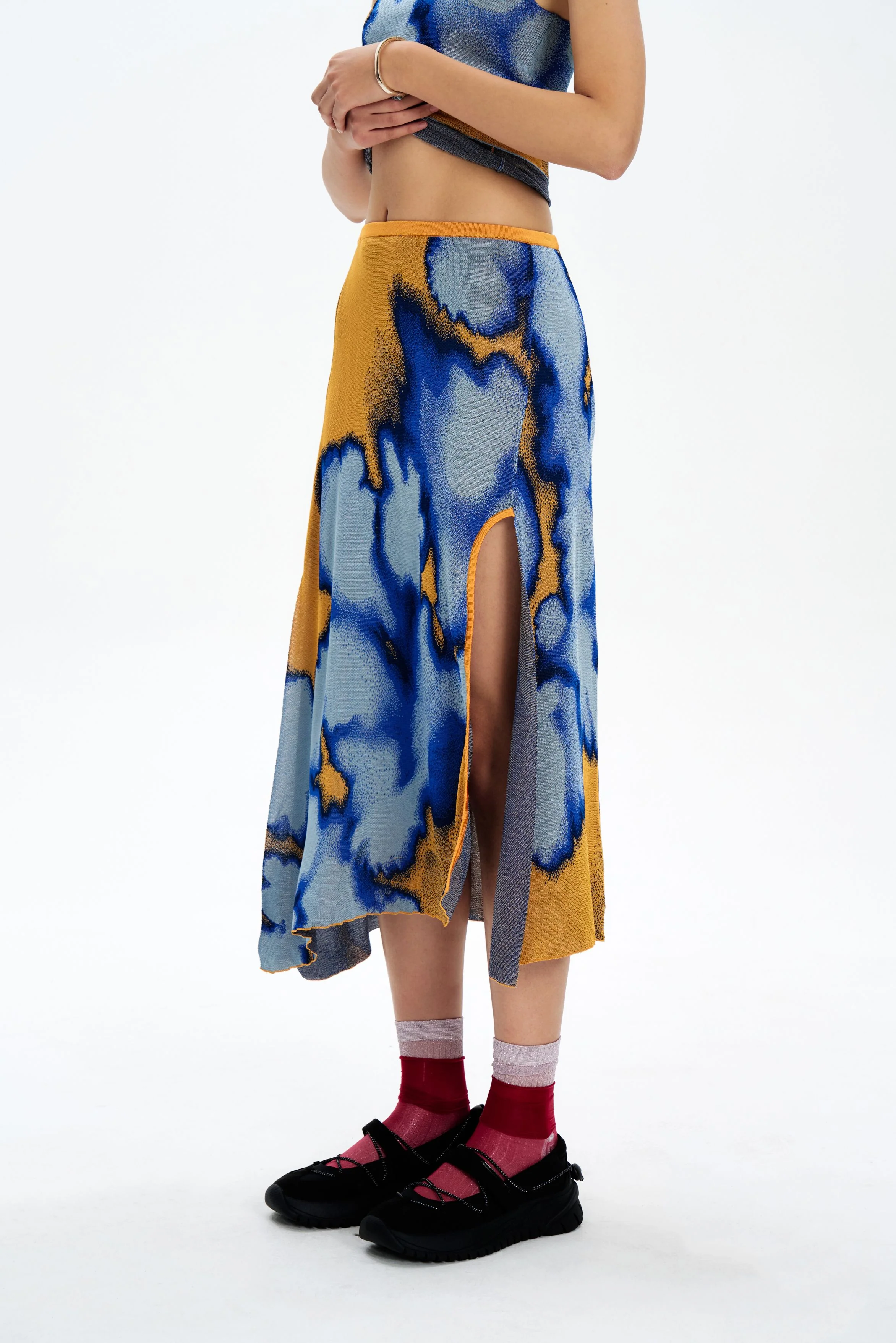 AUDREY TIE-DYE MAXI SKIRT - Image 4