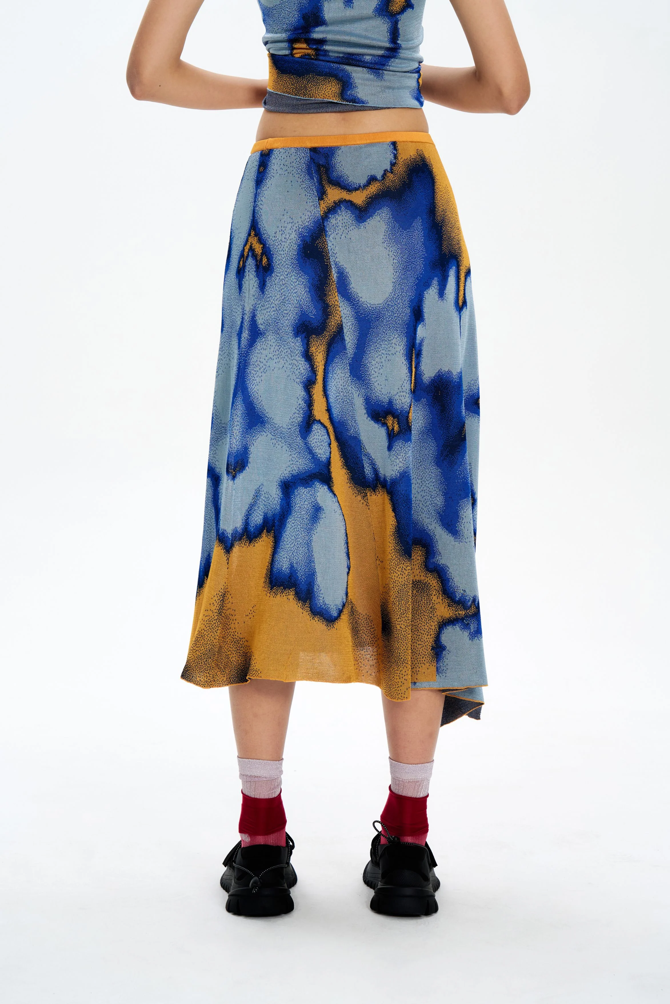 AUDREY TIE-DYE MAXI SKIRT - Image 5