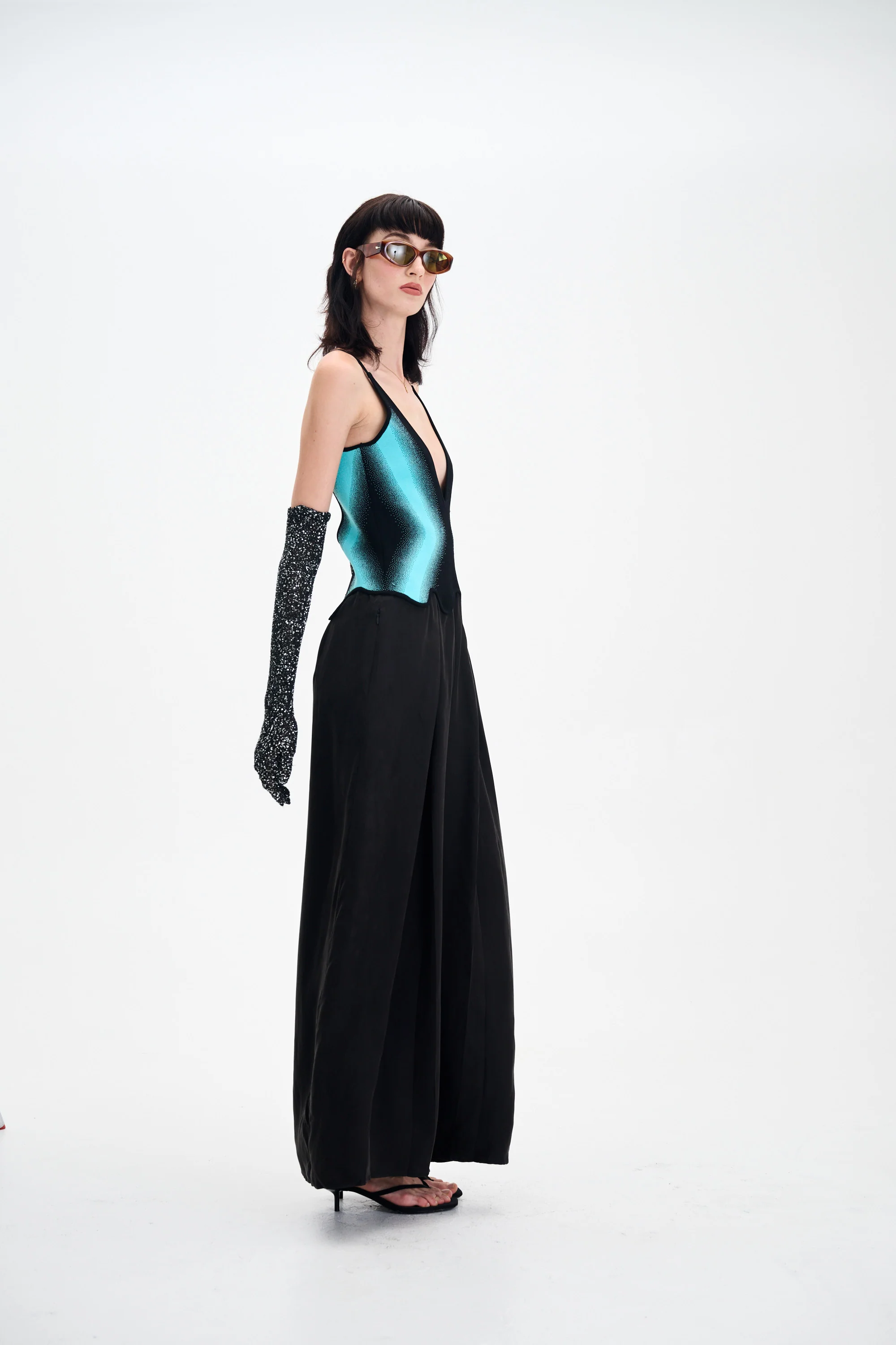 AURORA MIXED MEDIA JUMPSUIT - Image 3