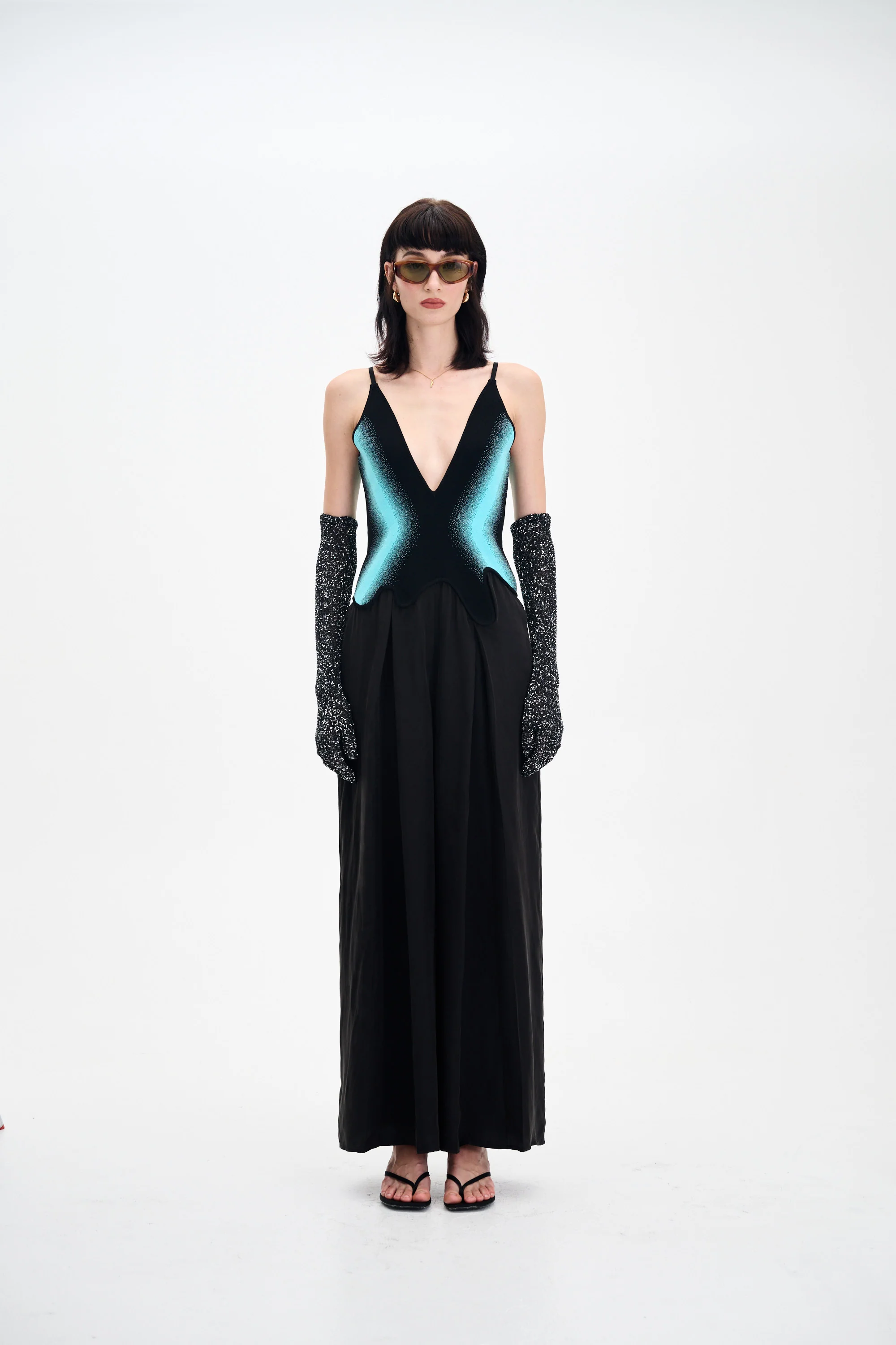 AURORA MIXED MEDIA JUMPSUIT - Image 4