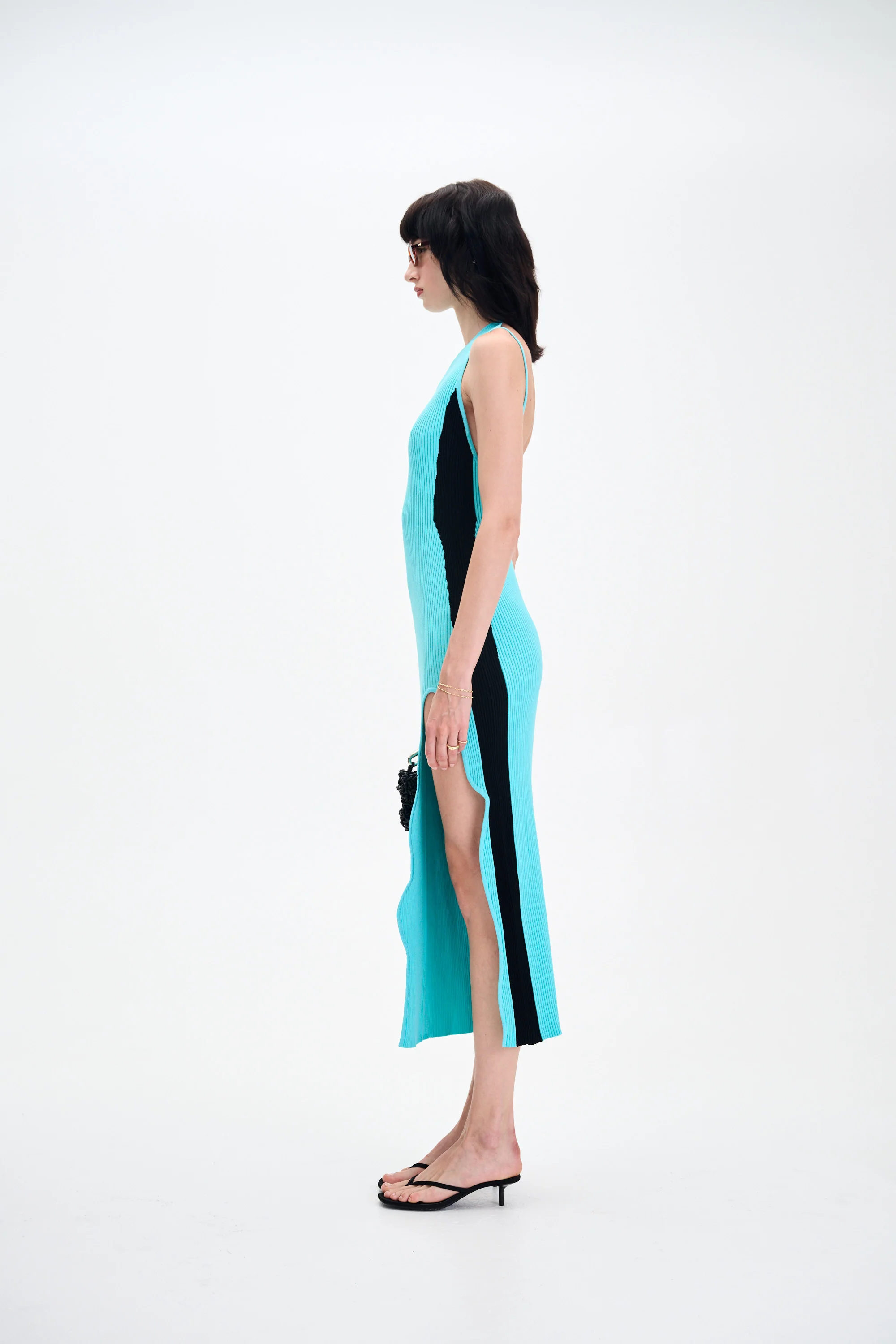 BASIL LONG DRESS WITH OPEN BACK - Image 4