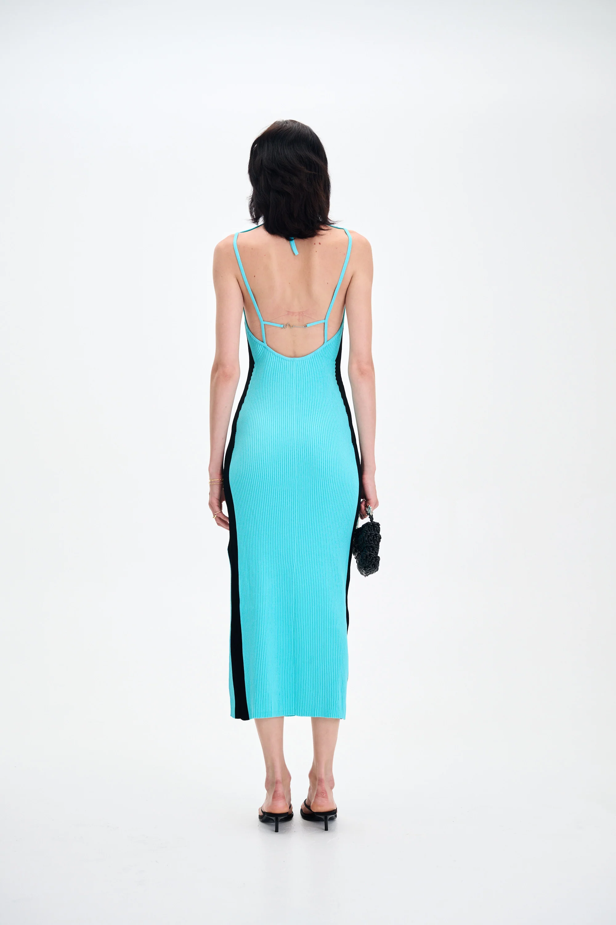 BASIL LONG DRESS WITH OPEN BACK - Image 5