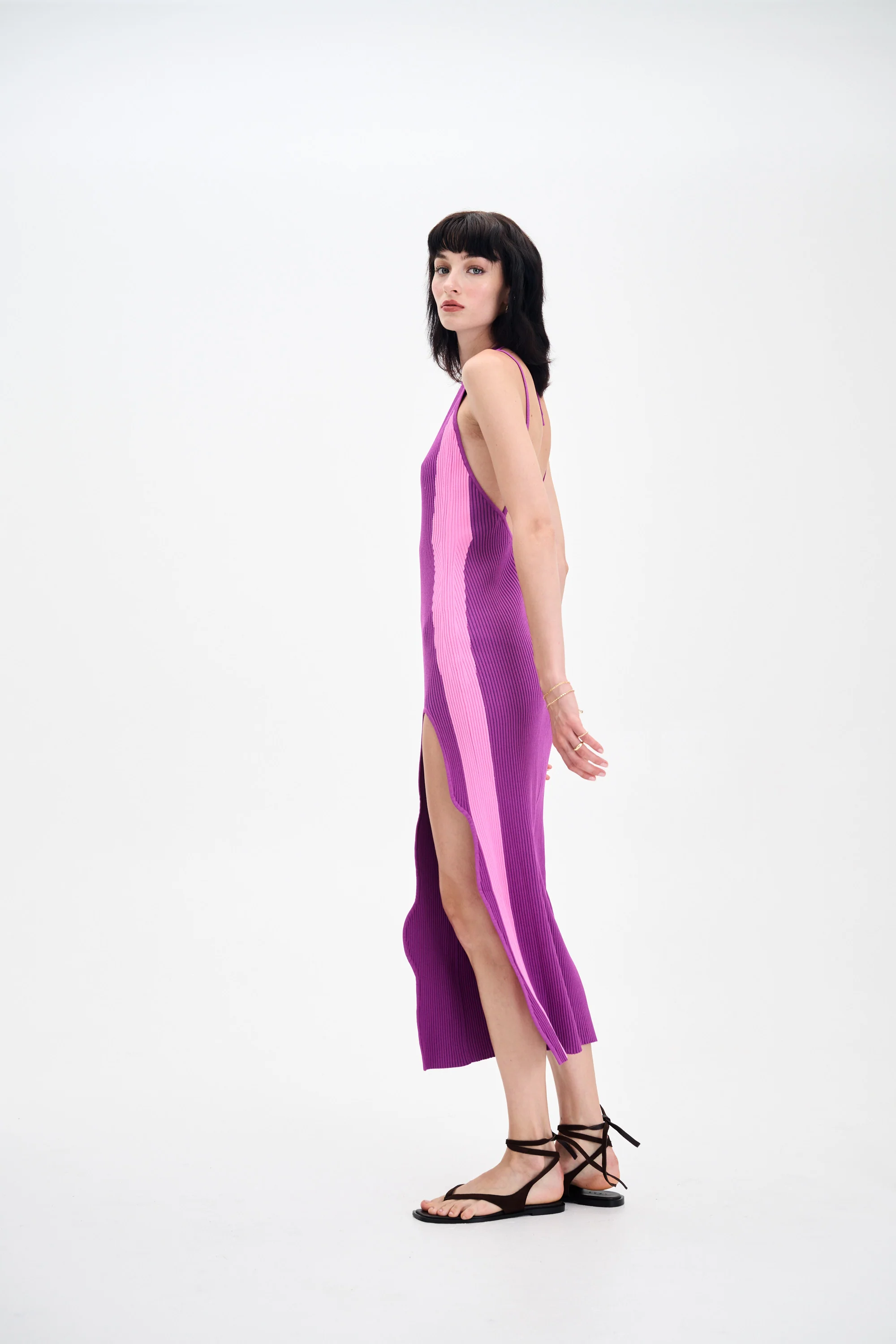 BASIL LONG DRESS WITH OPEN BACK - Image 5
