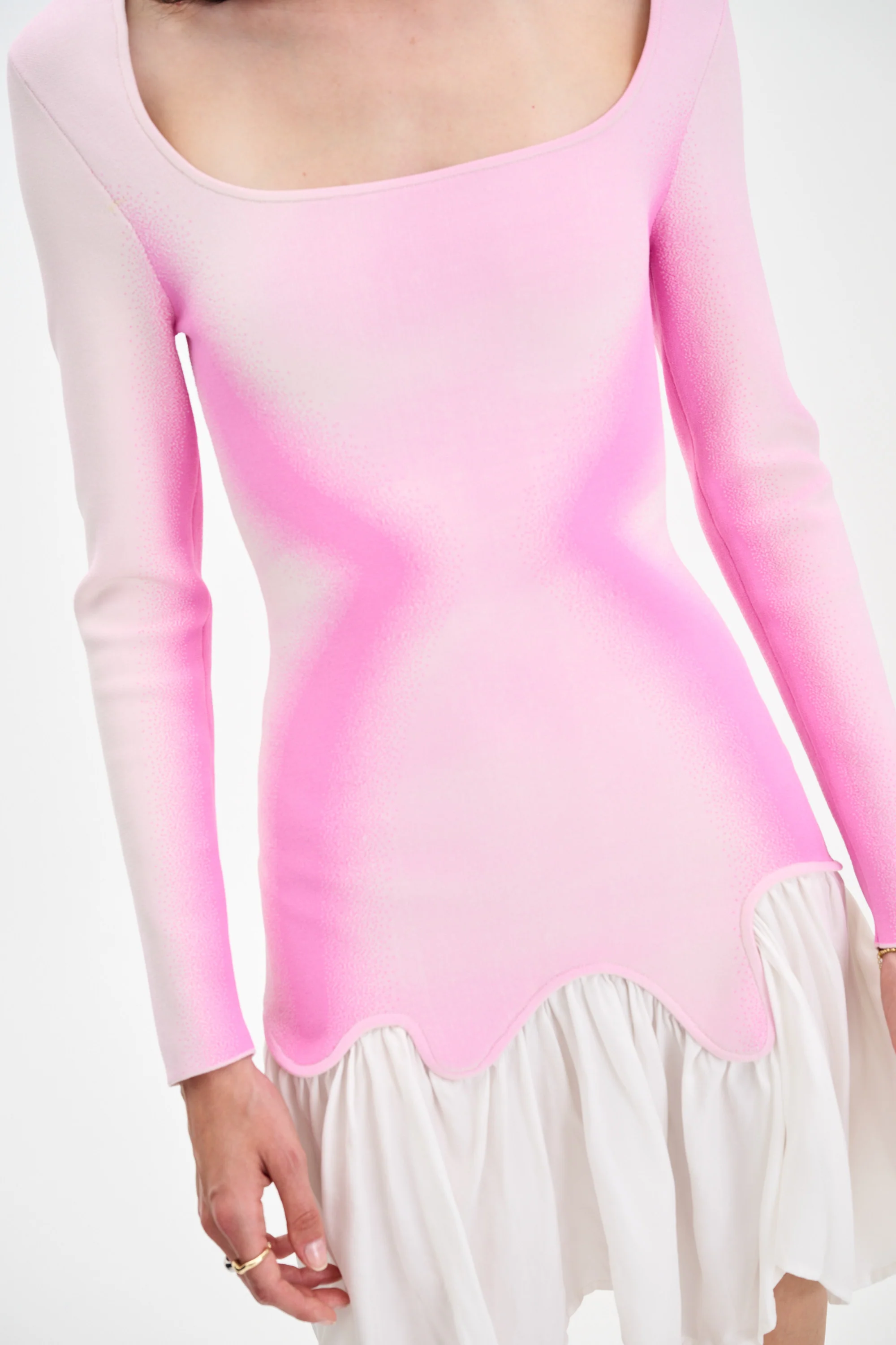 BELLA MIXED MEDIA MINI DRESS - Image 5