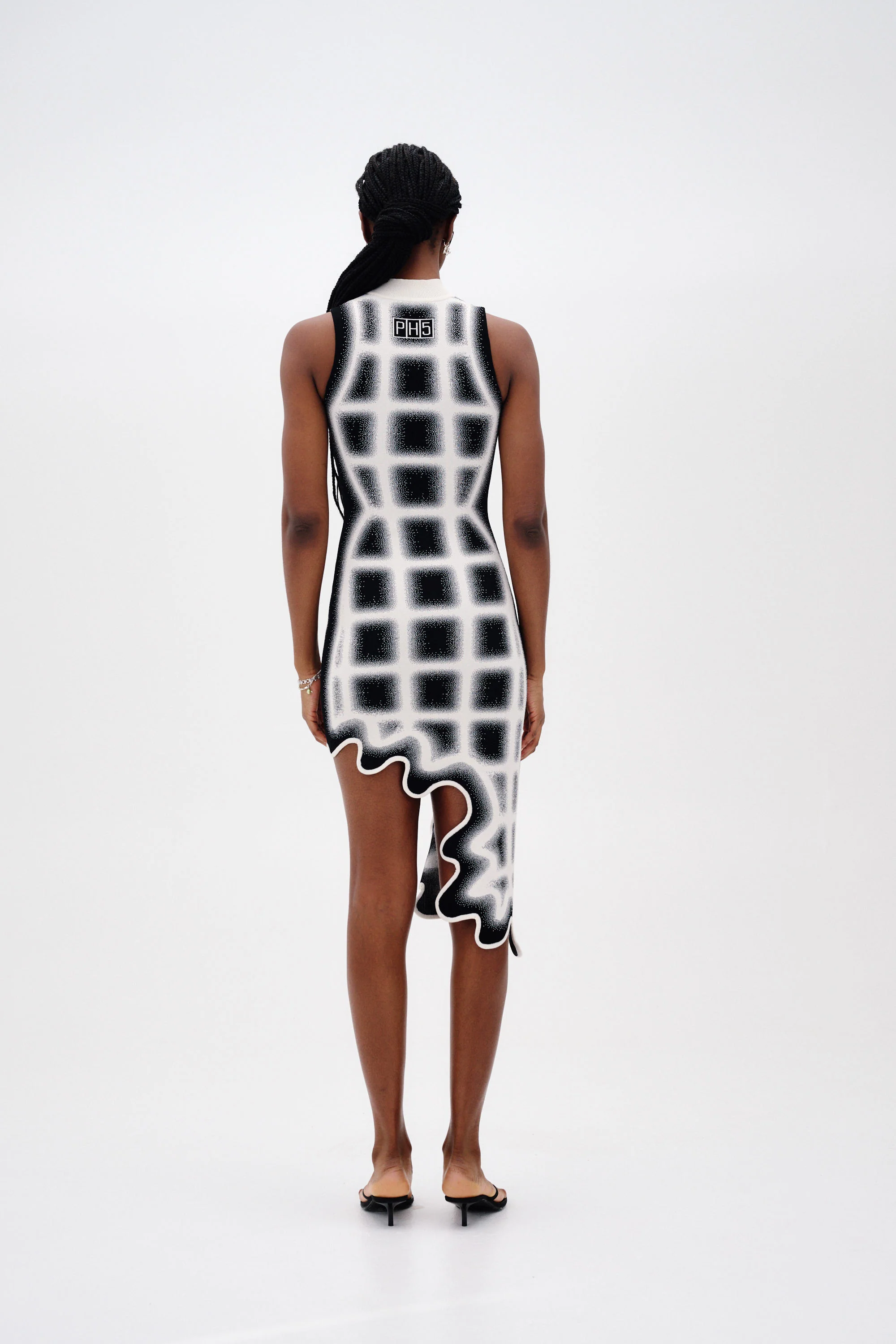 BELLA UV REACTIVE WAVY PLAID DRESS - Image 3