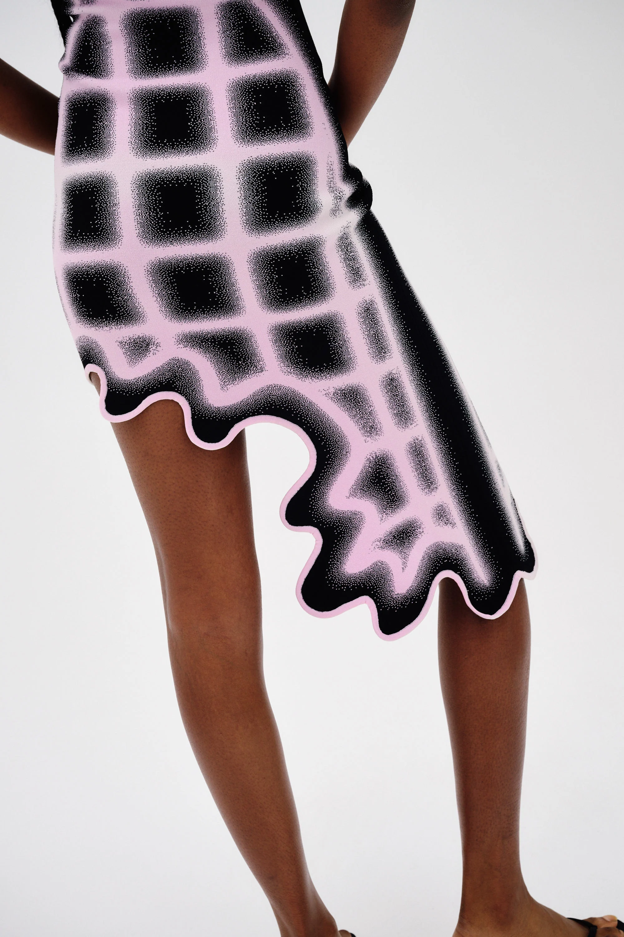 BELLA UV REACTIVE WAVY PLAID DRESS - Image 6