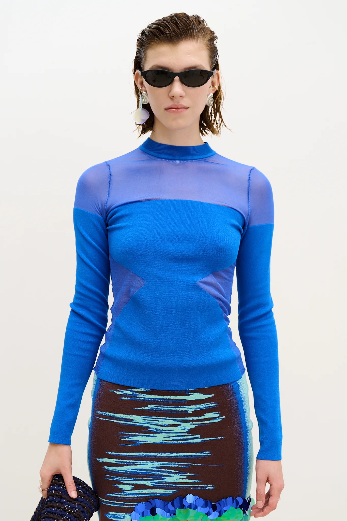 BLENNY LONG SLEEVE SHEER PULLOVER - Image 2