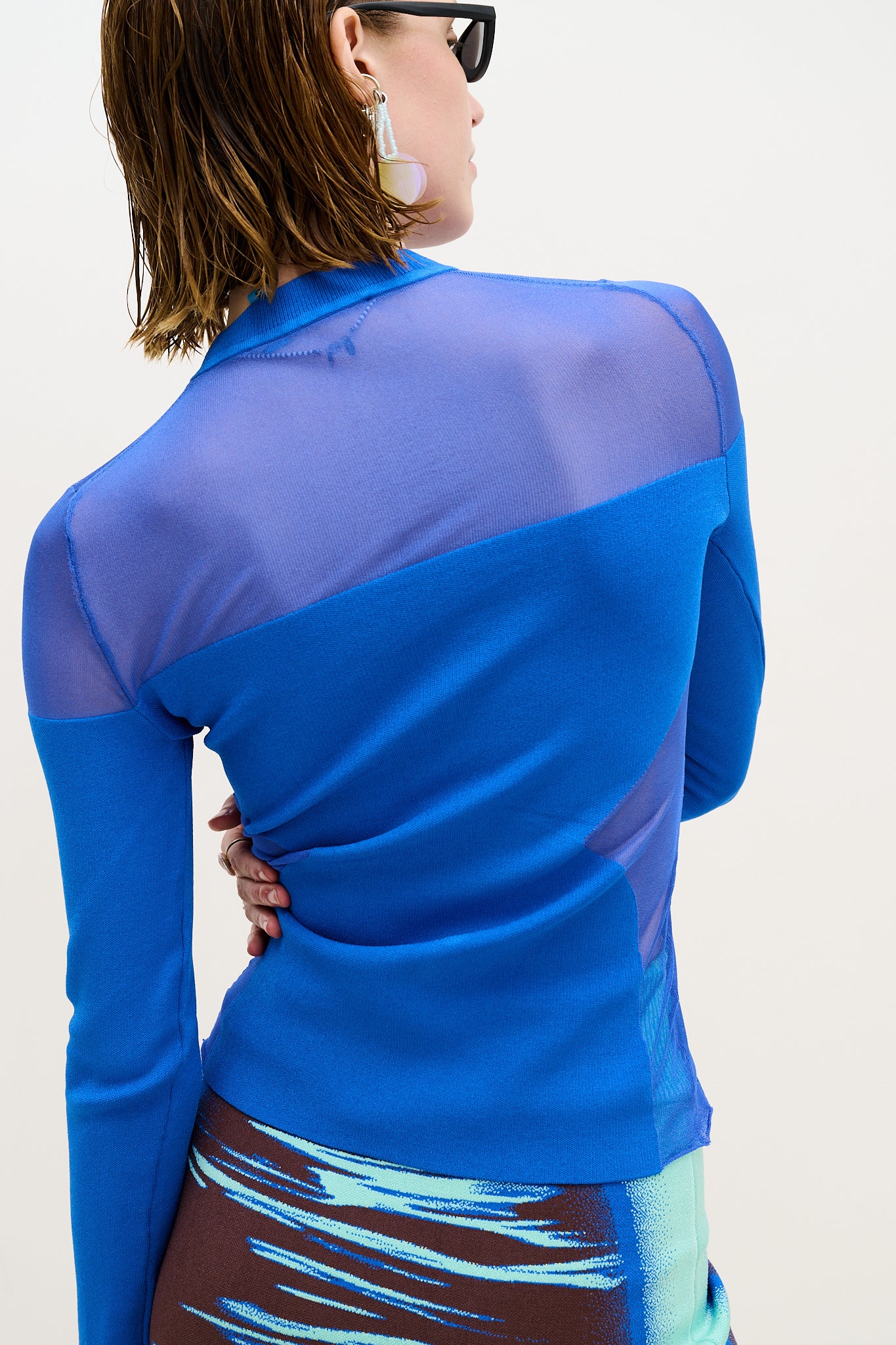 BLENNY LONG SLEEVE SHEER PULLOVER - Image 5