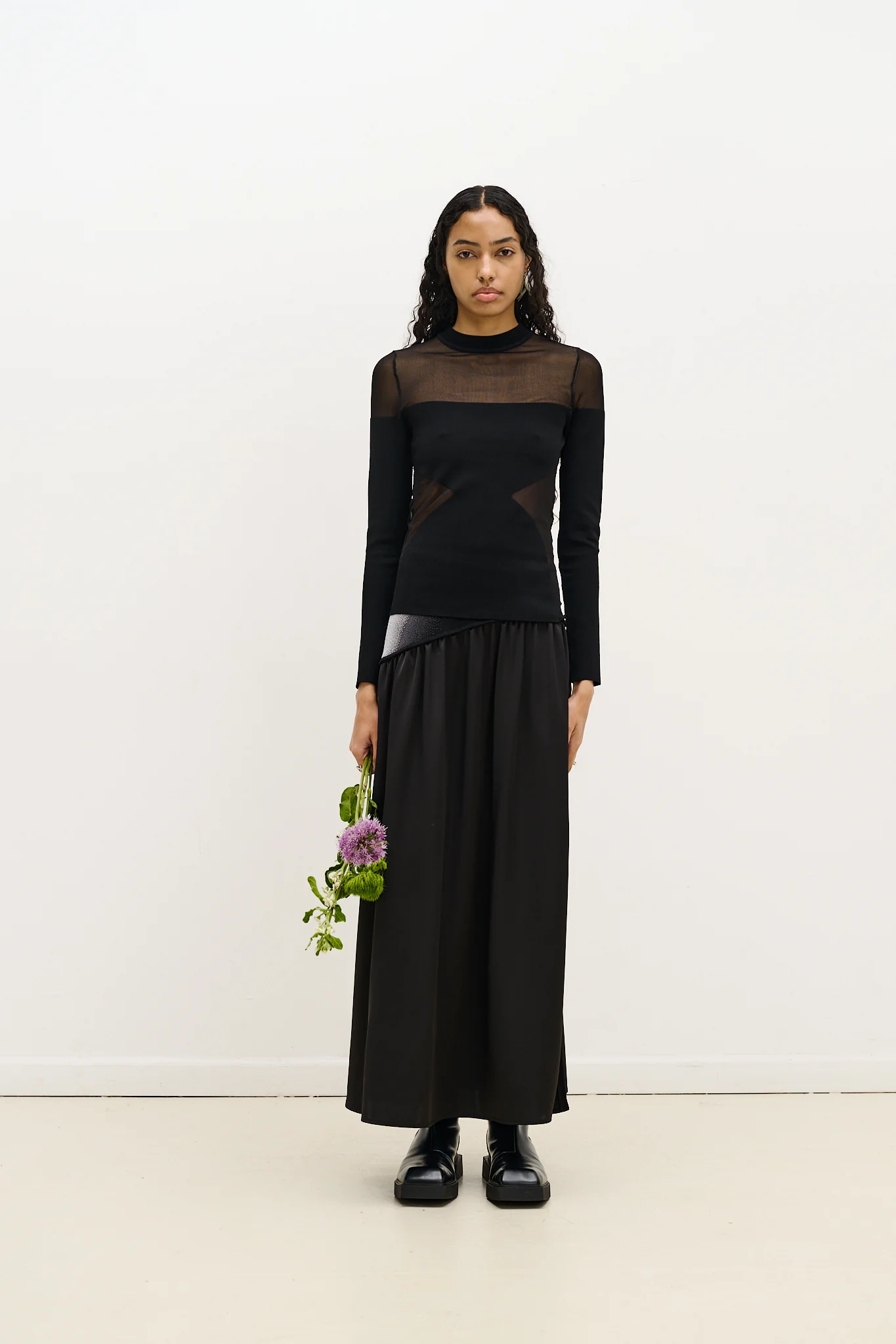 BLENNY LONG SLEEVE SHEER PULLOVER - Image 3