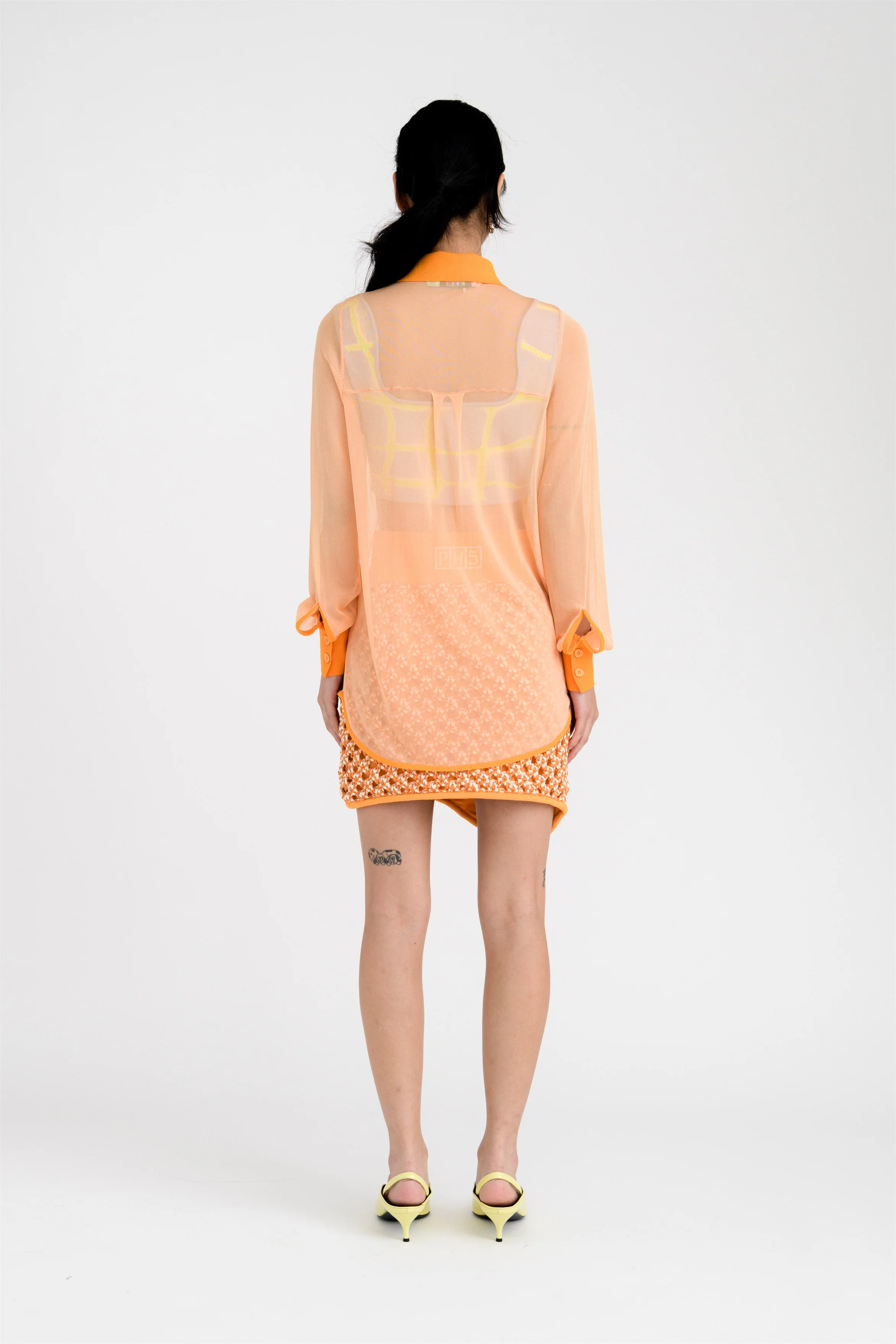 BOZO CROCHET WAVY MINI SKIRT - Image 3