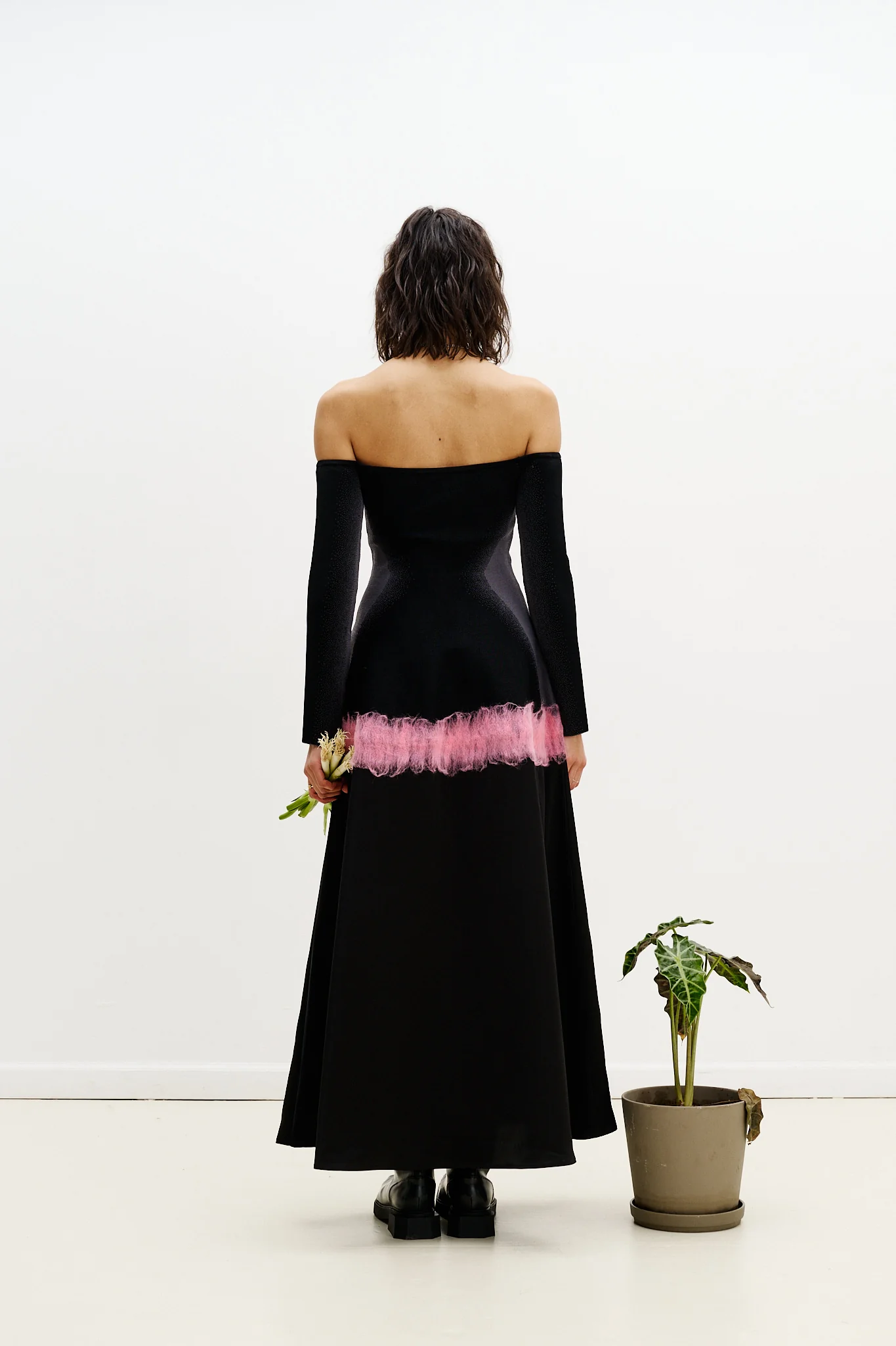 BRIONI NEEDLE PUNCH MAXI DRESS - Image 4