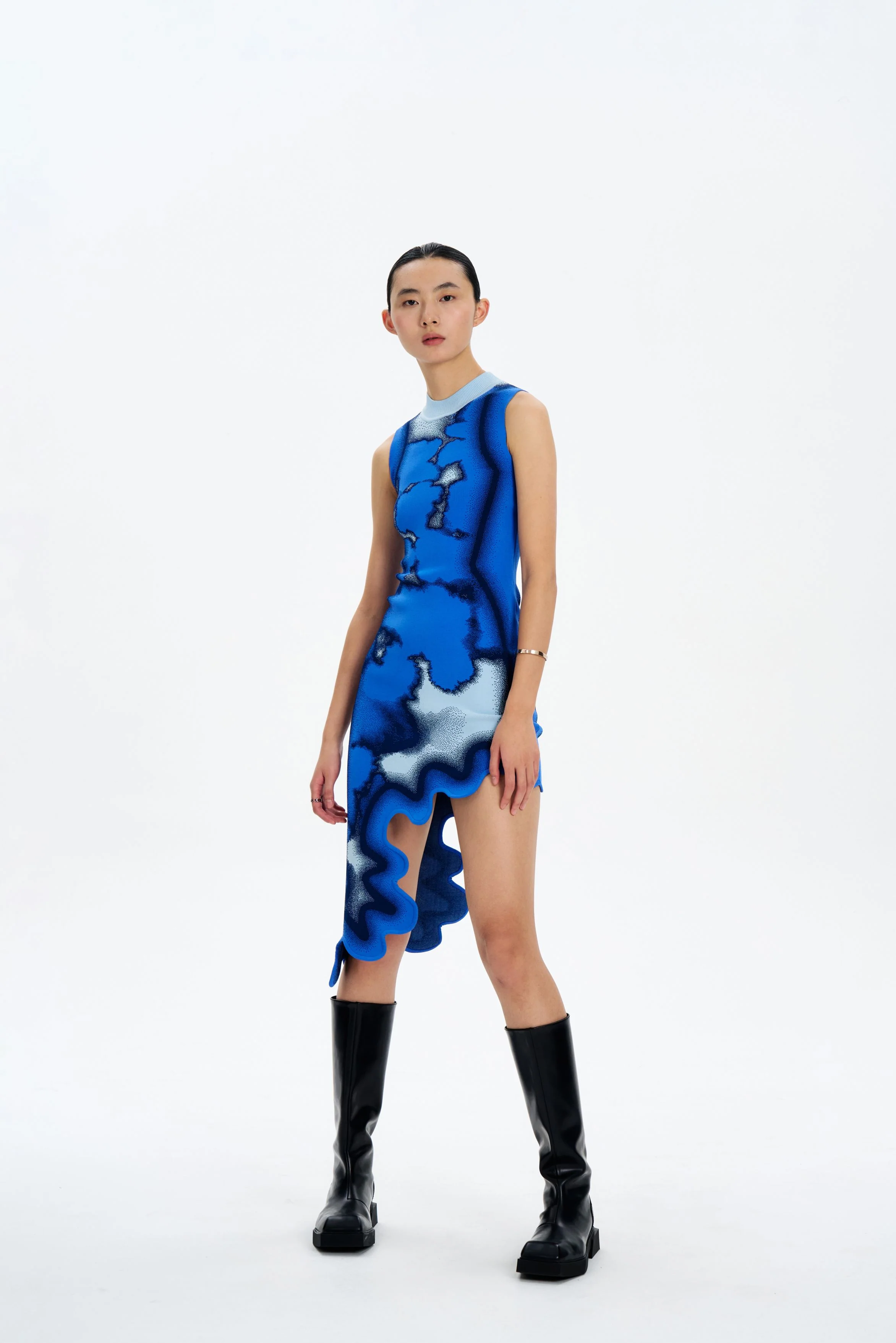 BROOKLYN TIE-DYE WAVY DRESS - Image 3