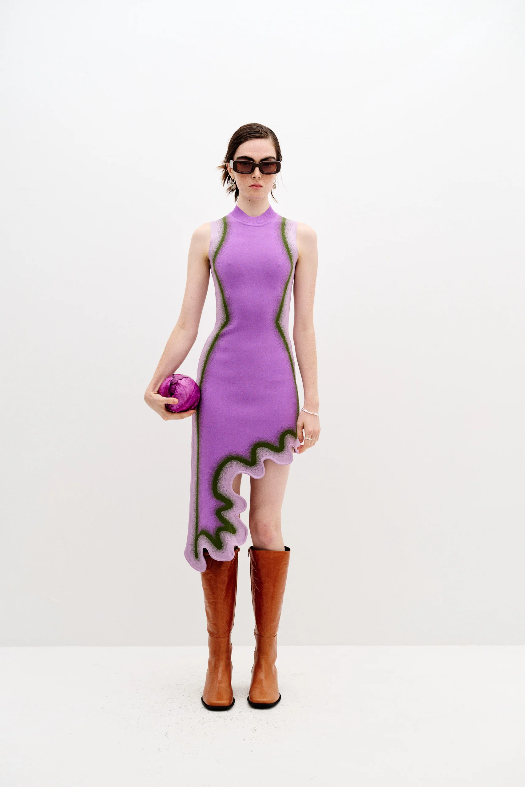 BROOKLYN WAVY ASYMMETRIC DRESS - Image 3