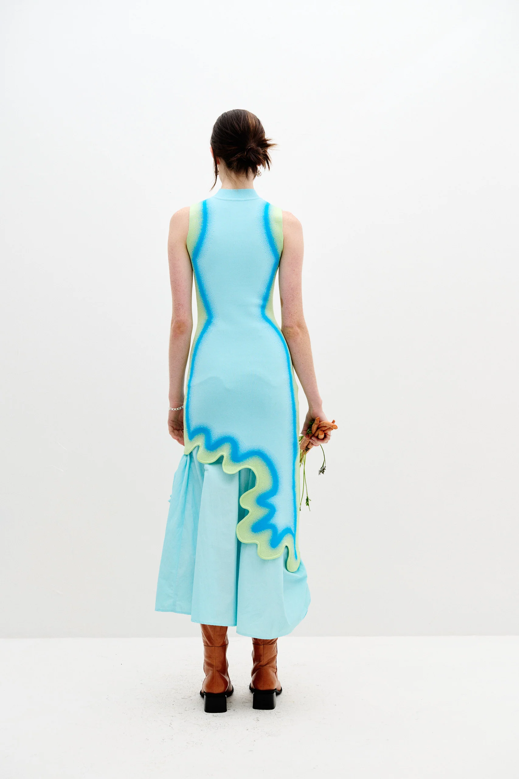 BROOKLYN WAVY ASYMMETRIC DRESS - Image 3