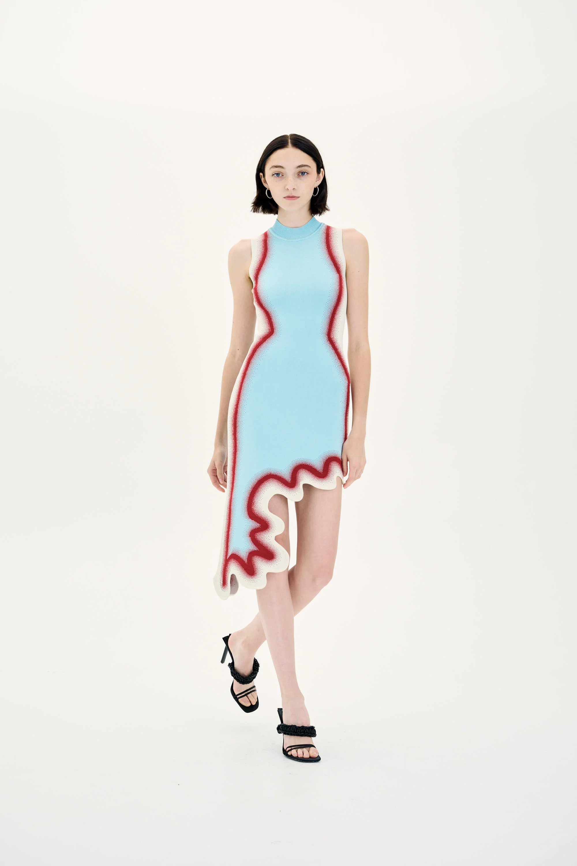 BROOKLYN WAVY ASYMMETRIC DRESS - Image 3