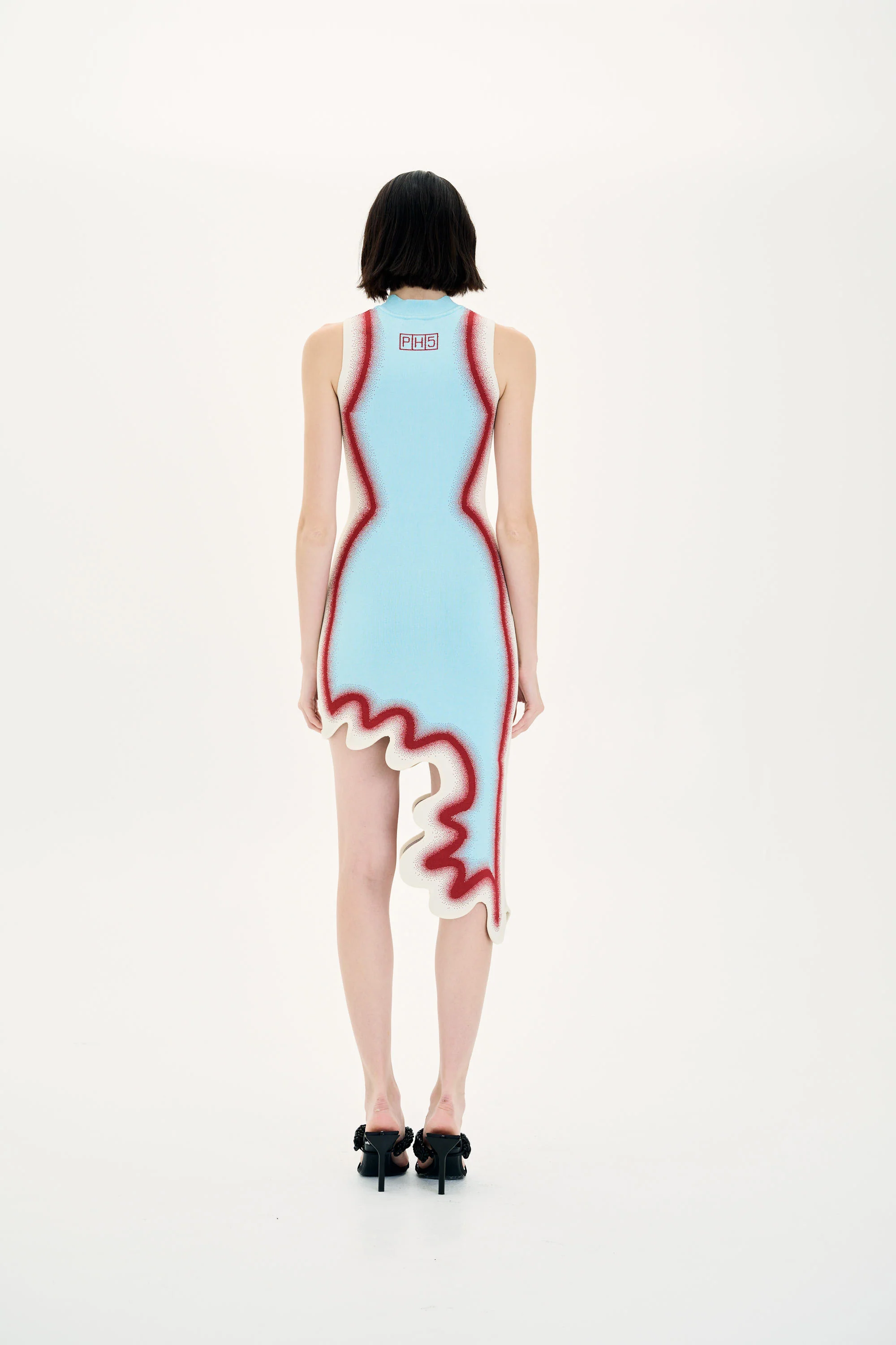 BROOKLYN WAVY ASYMMETRIC DRESS - Image 4
