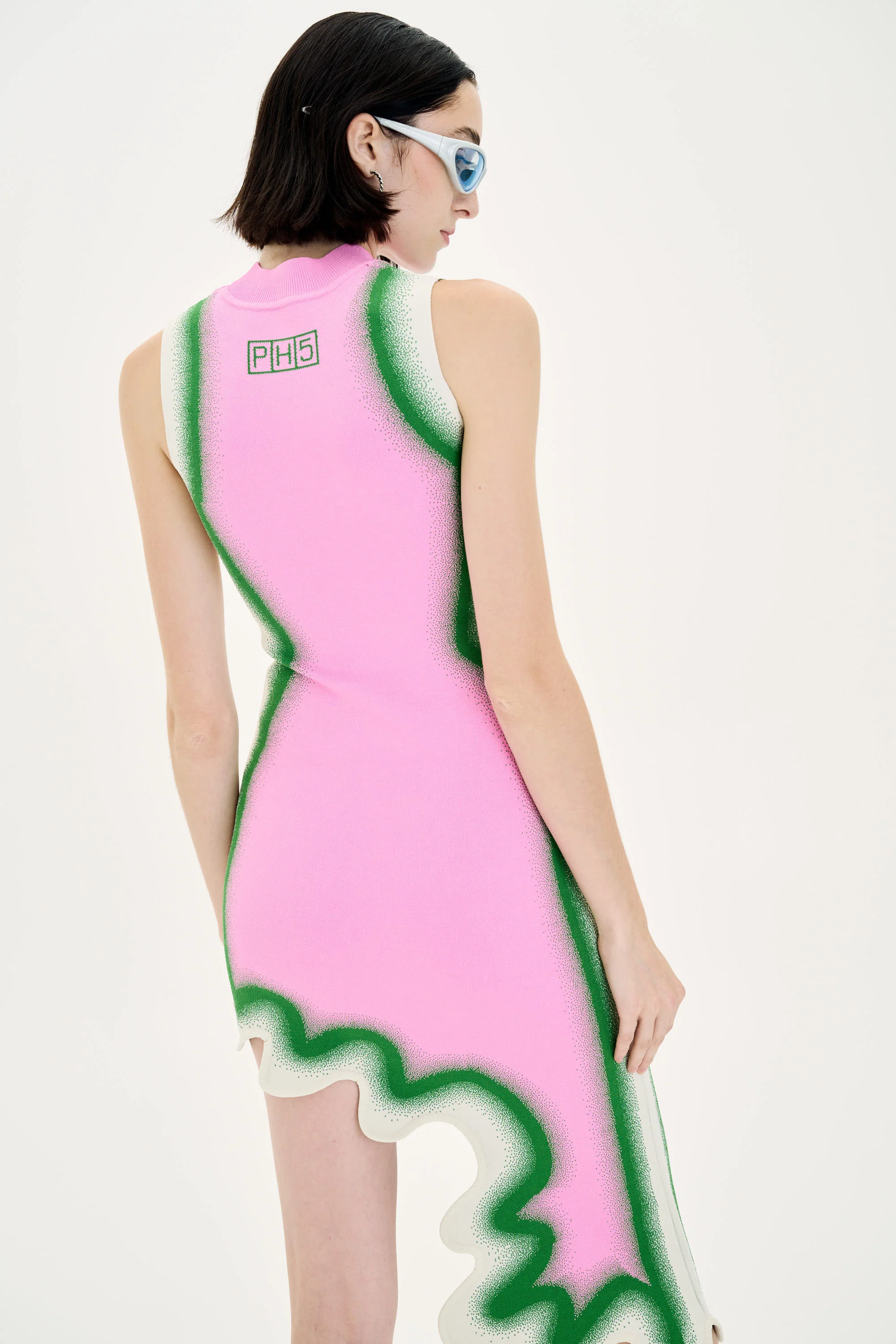 BROOKLYN WAVY ASYMMETRIC DRESS - Image 4