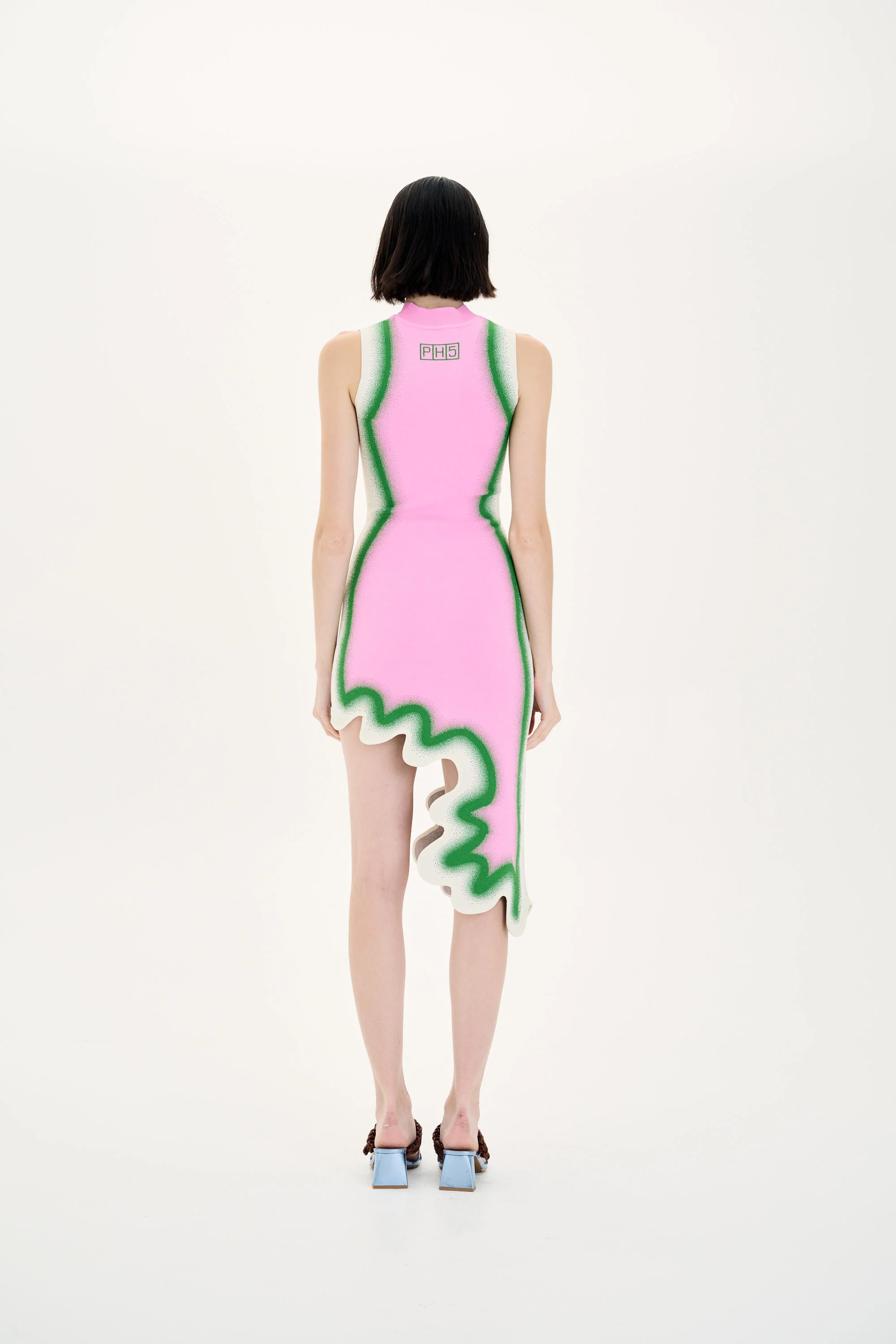 BROOKLYN WAVY ASYMMETRIC DRESS - Image 5
