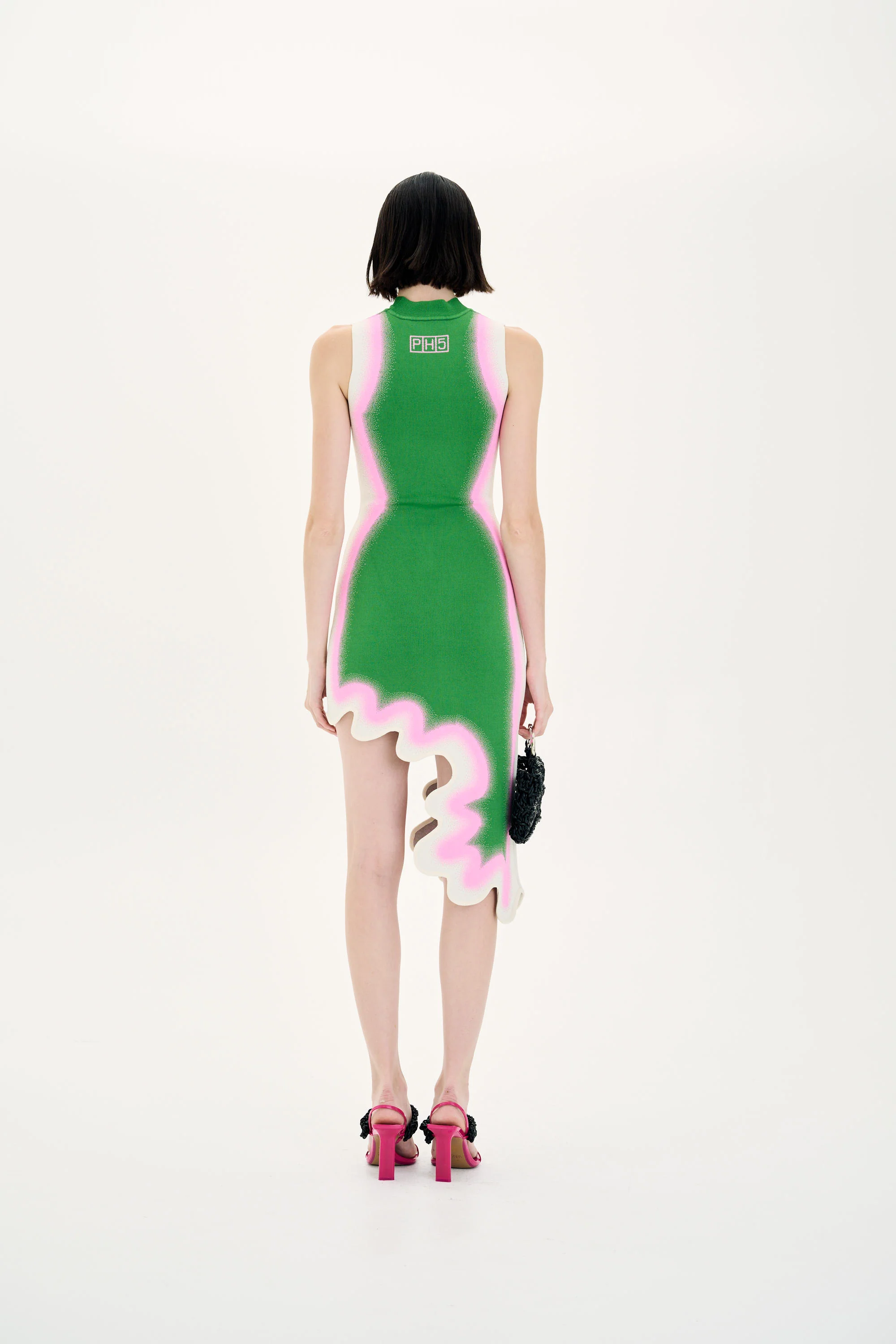 BROOKLYN WAVY ASYMMETRIC DRESS - Image 3